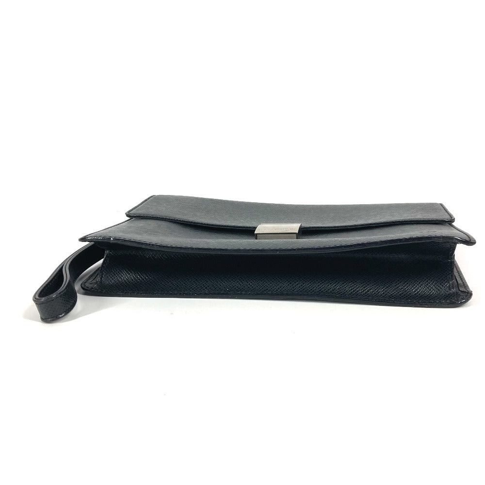 Louis Vuitton Louis Vuitton M30782 Taiga Selenga. Briefcase Strap Flap Pouch Clutch Bag Zippered Carrying Case Leather Men Aldouise Black Size ONE SIZE - 7 Thumbnail