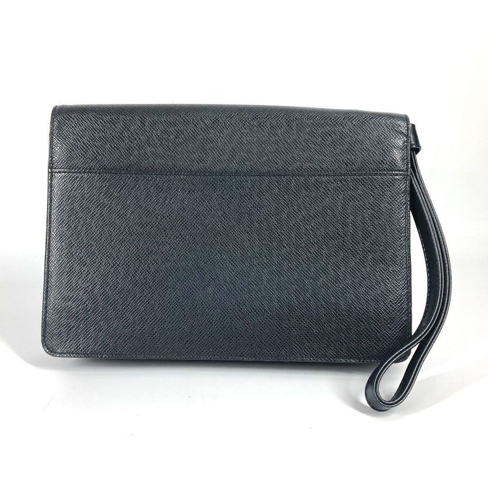 Louis Vuitton Louis Vuitton M30782 Taiga Selenga. Briefcase Strap Flap Pouch Clutch Bag Zippered Carrying Case Leather Men Aldouise Black Size ONE SIZE - 2 Thumbnail