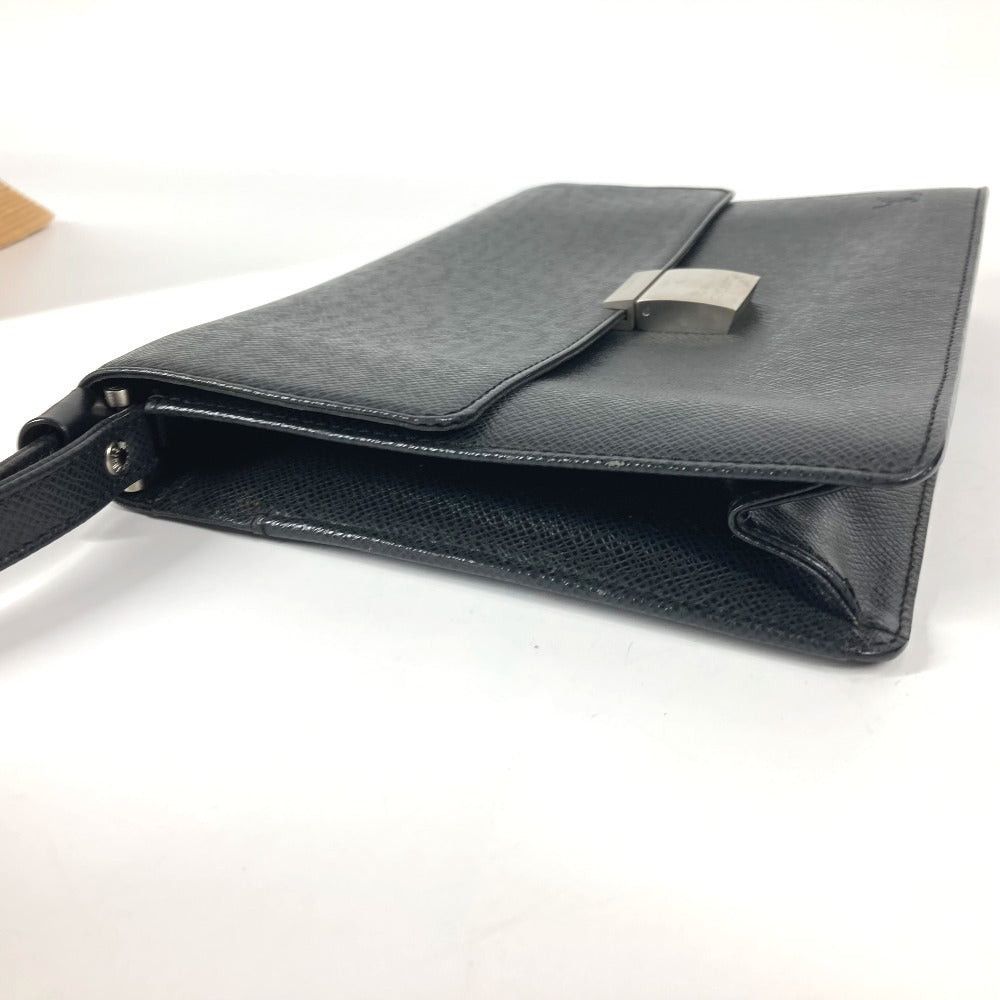 Louis Vuitton Louis Vuitton M30782 Taiga Selenga. Briefcase Strap Flap Pouch Clutch Bag Zippered Carrying Case Leather Men Aldouise Black Size ONE SIZE - 5 Thumbnail