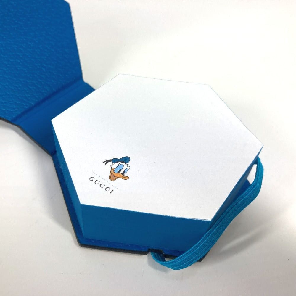 Gucci Gucci Disney Collaboration Donald Duck Notebook Notepad Tag Gg Supreme Hexagon Canvas Unisex Blue Size ONE SIZE - 8 Thumbnail