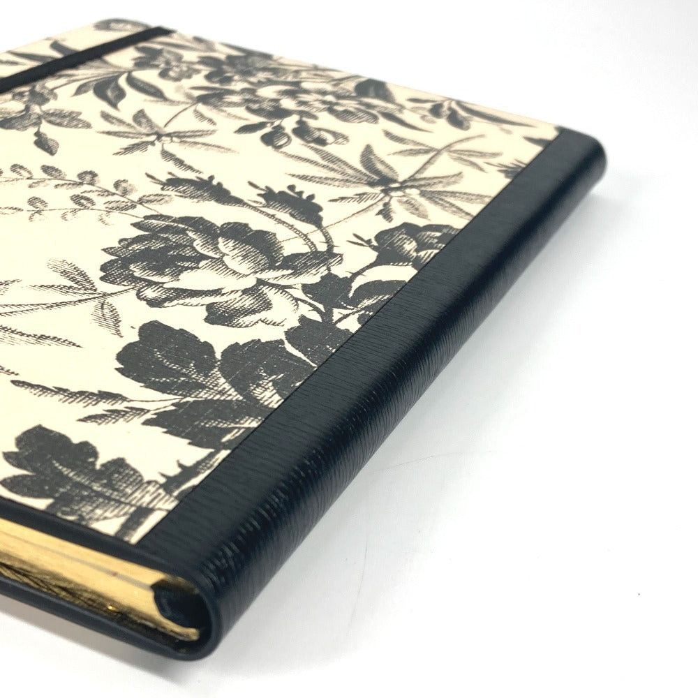 Gucci Gucci 661731 Herbarium Large Notepad Stationery Notebook Leather Unisex Black Size ONE SIZE - 6 Thumbnail