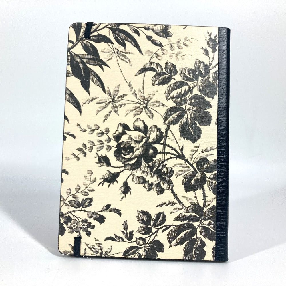 Gucci Gucci 661731 Herbarium Large Notepad Stationery Notebook Leather Unisex Black Size ONE SIZE - 2 Thumbnail