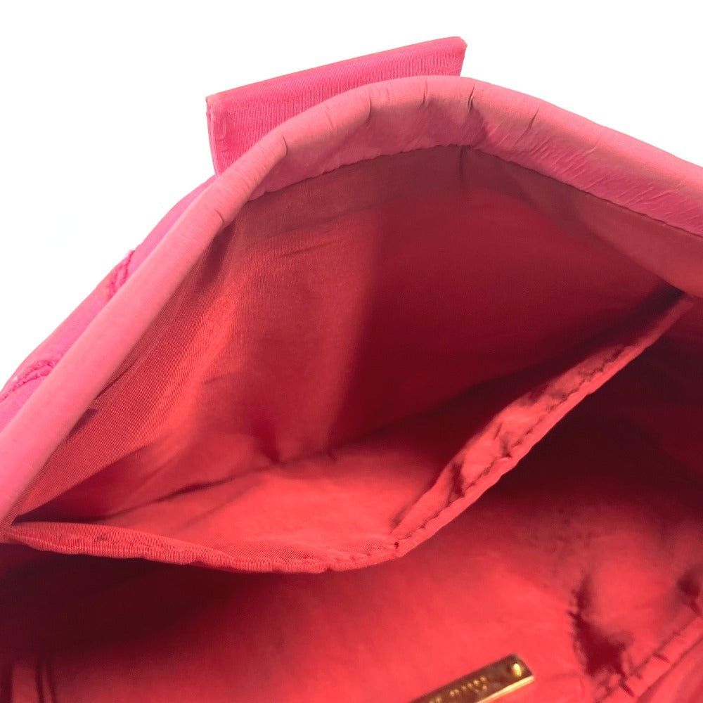 Miu Miu Miumiu Logo Matelasse With Straps Pouch Zippered Carrying Case Clutch Bag Nylon Women Pink Size ONE SIZE - 13 Thumbnail