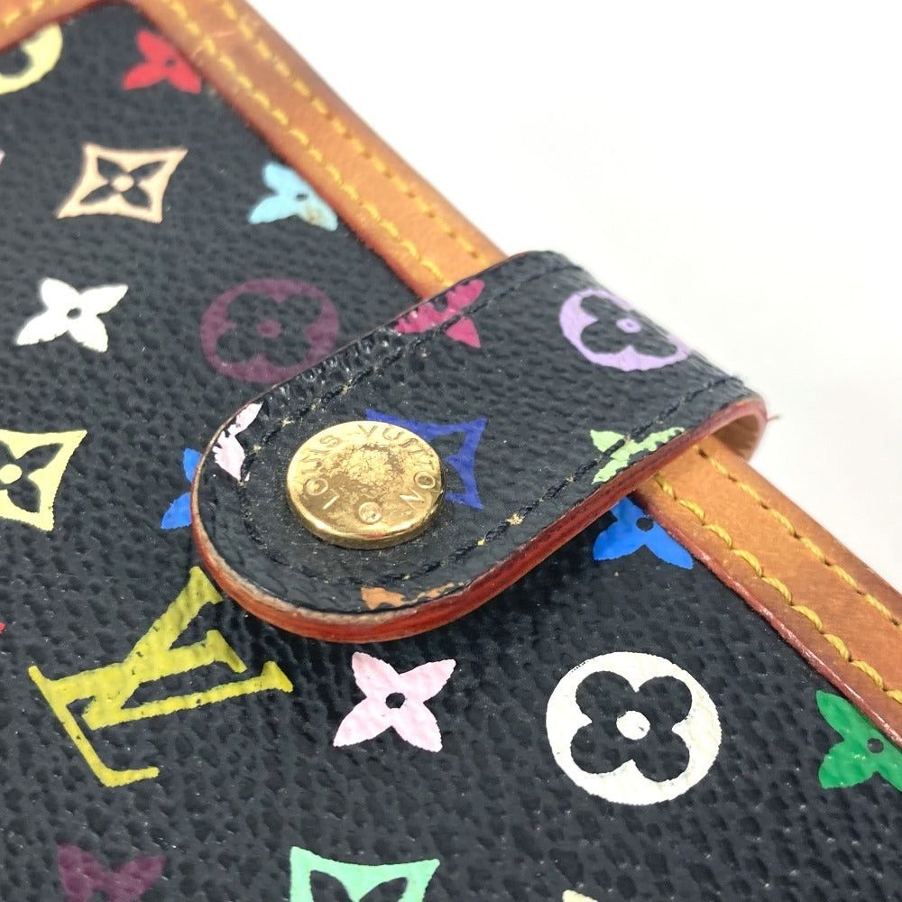 Louis Vuitton Louis Vuitton M92988 Monogram Multicolor Port Monet Bier Viennois Compact Wallet Handbag Bi-Fold Canvas Women Noir Black Size ONE SIZE - 5 Thumbnail
