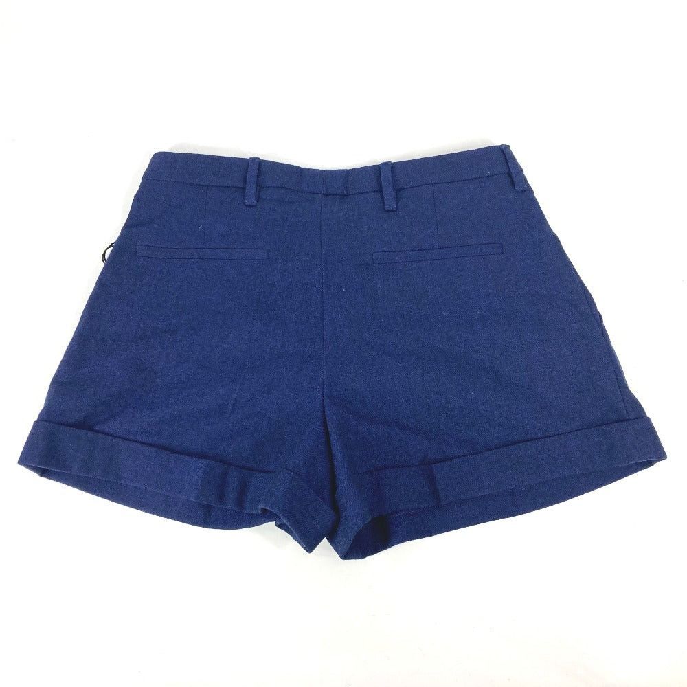 Miu Miu Miumiu Mp676 Apparel (Clothing) Bottoms Shorts Wool Women Blue Size ONE SIZE - 2 Thumbnail