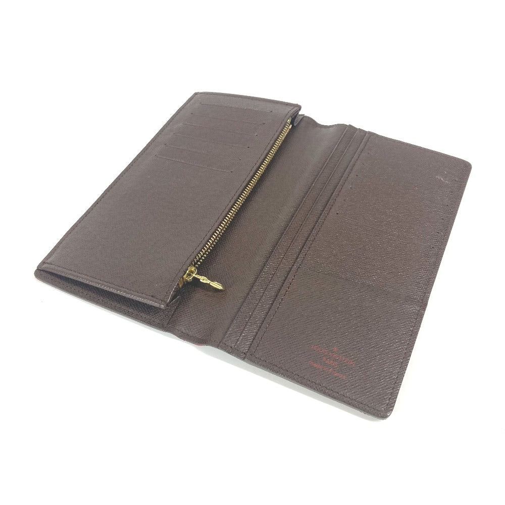 Louis Vuitton Louis Vuitton N60017 Damier Portofoil Brazza Long Wallet Canvas Unisex Ebenu. Brown Size ONE SIZE - 8 Thumbnail