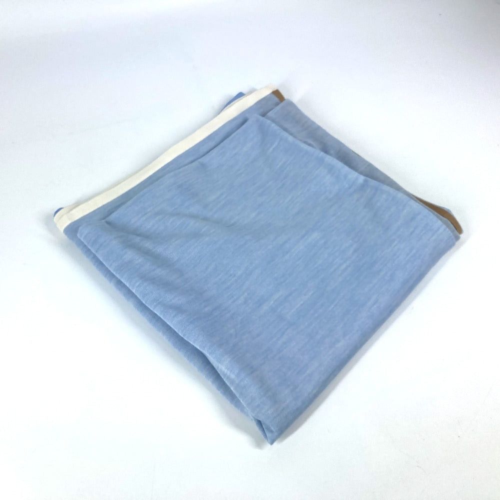 Hermes Hermes Epi Cul-De-Sac Jean. 120 Large Size Shawl Stall Scarf Silk Unisex Blue Size ONE SIZE - 4 Thumbnail