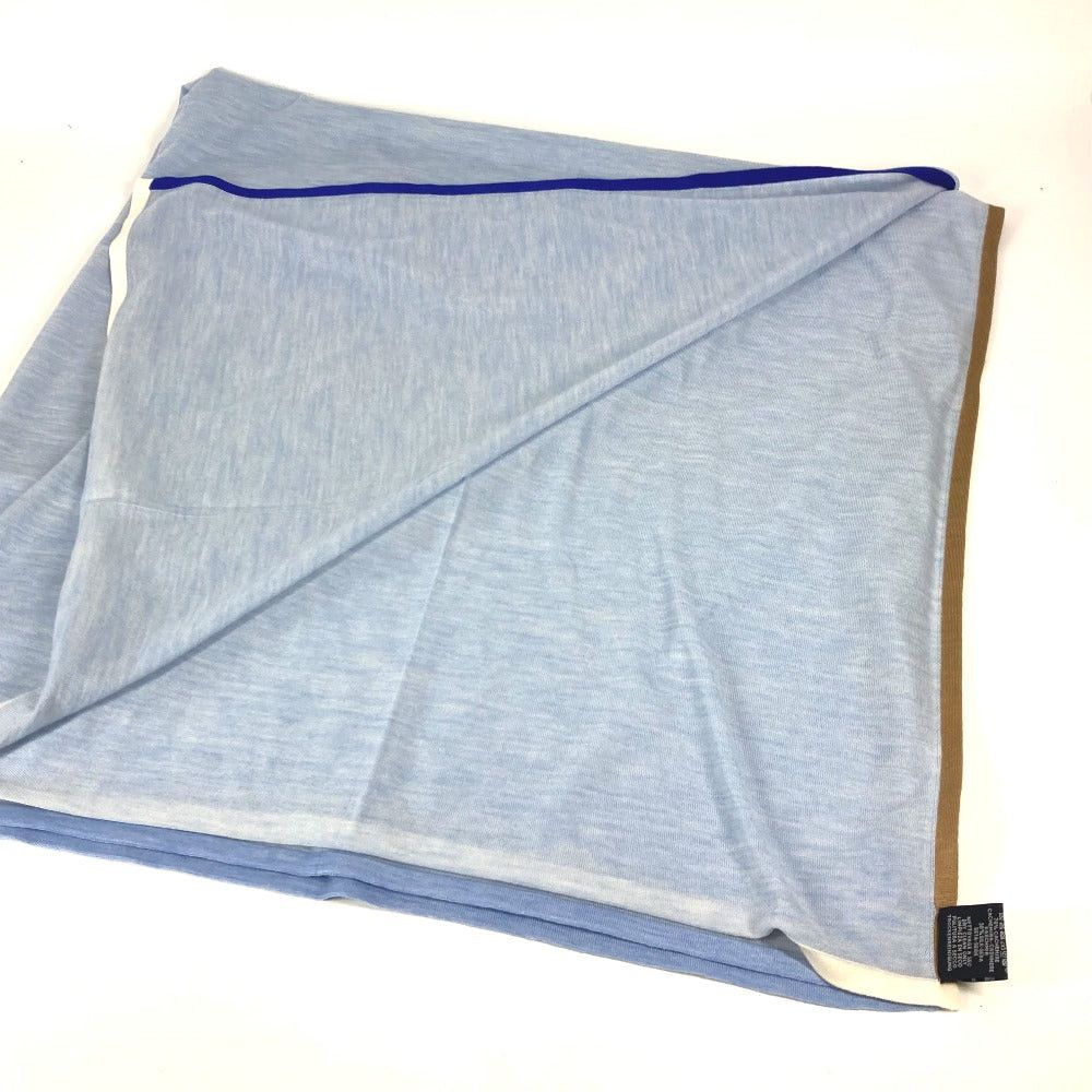 Hermes Hermes Epi Cul-De-Sac Jean. 120 Large Size Shawl Stall Scarf Silk Unisex Blue Size ONE SIZE - 7 Thumbnail