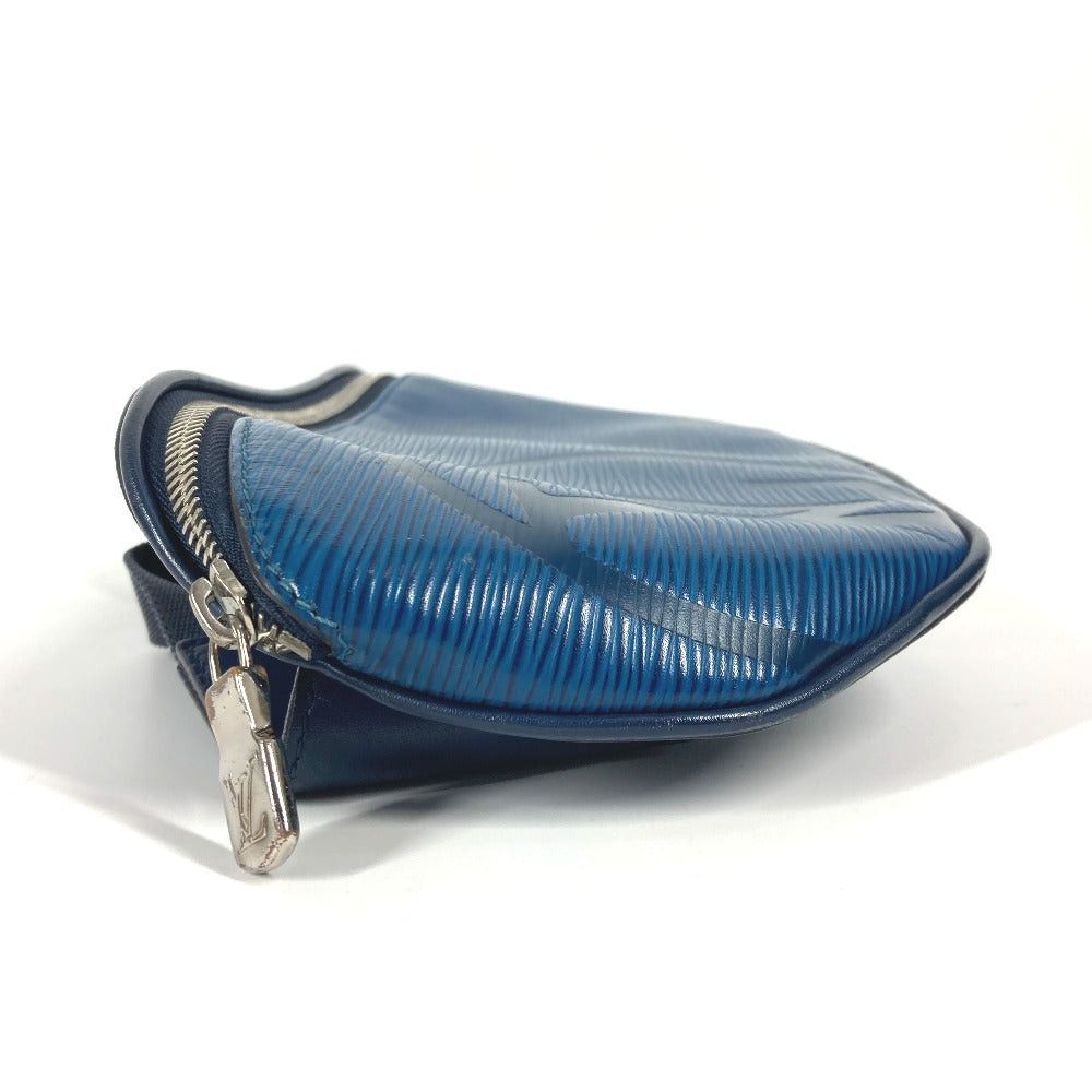 Louis Vuitton Louis Vuitton M53301 Epi Lv Circle Bum Bag Body Belt Cross Shoulder Waist Leather Unisex Blue Size ONE SIZE - 9 Thumbnail