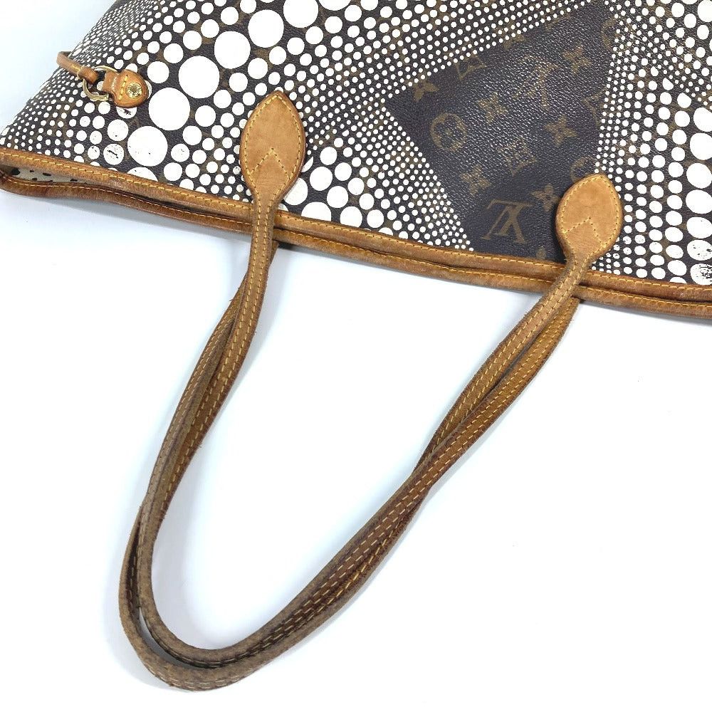 Louis Vuitton Louis Vuitton M40684 Monogram Pumpkin Dot Neverfull Mm Briefcase Yayoi Kusama Collaboration Tote Bag Shoulder Canvas Women White Size ONE SIZE - 9 Thumbnail