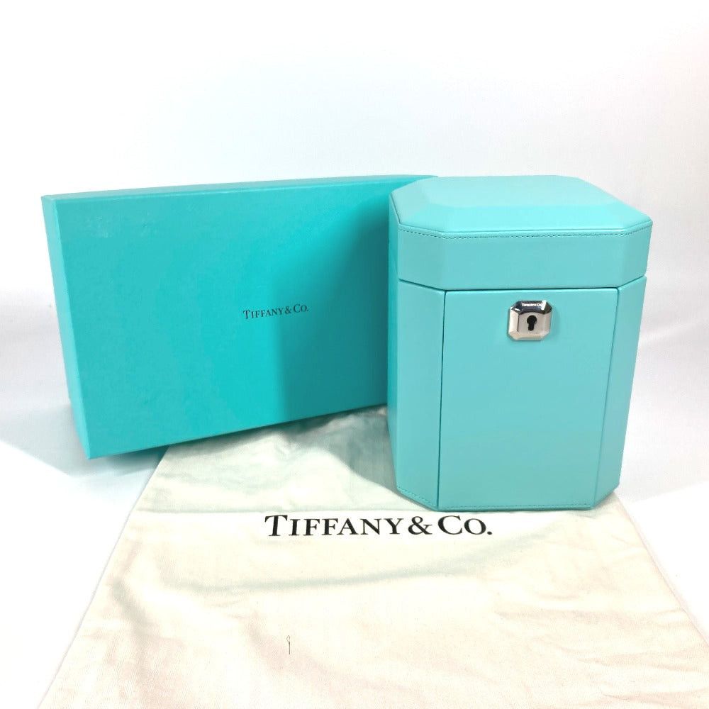 Tiffany & Co. 73476933 Tiffany Facet Jewelry Box (Tall) Accessory Case Leather Women Blue Size ONE SIZE - 13 Thumbnail