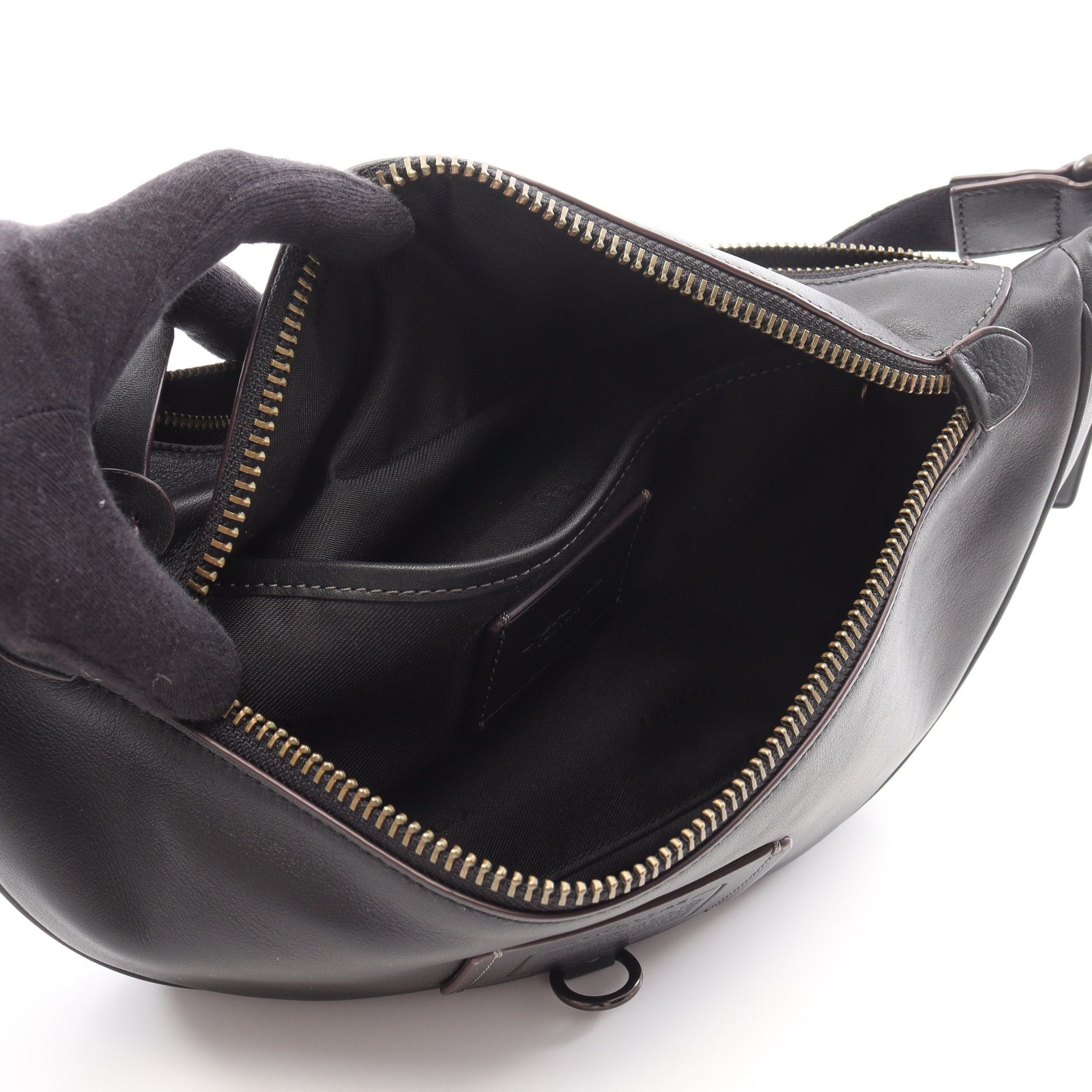 Coach Coach Livington Belt Bag Body Waist Leather Black Size ONE SIZE - 3 Thumbnail