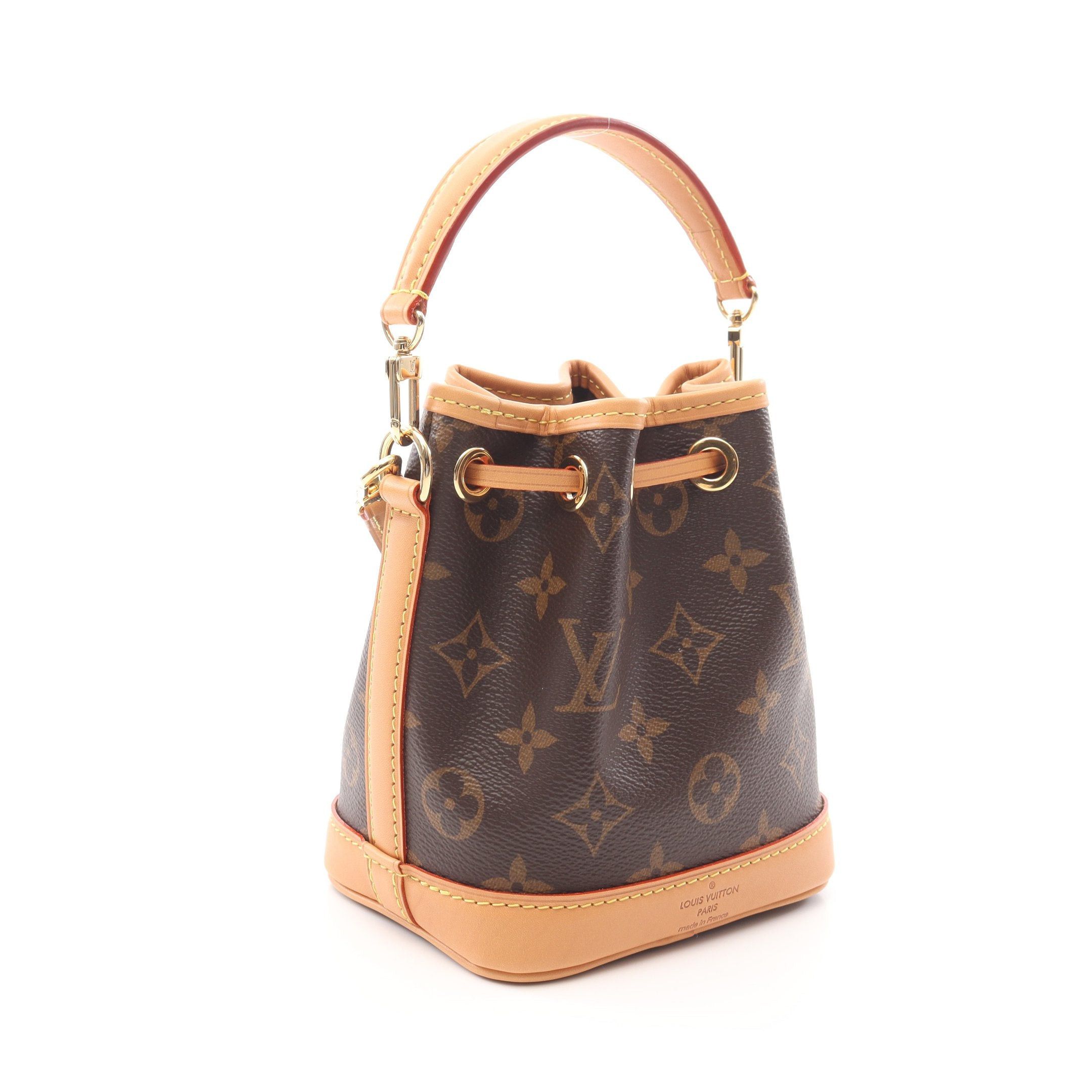 Louis Vuitton Louis Vuitton Nano Noe Monogram Handbag Leather Brown Size ONE SIZE - 2 Thumbnail