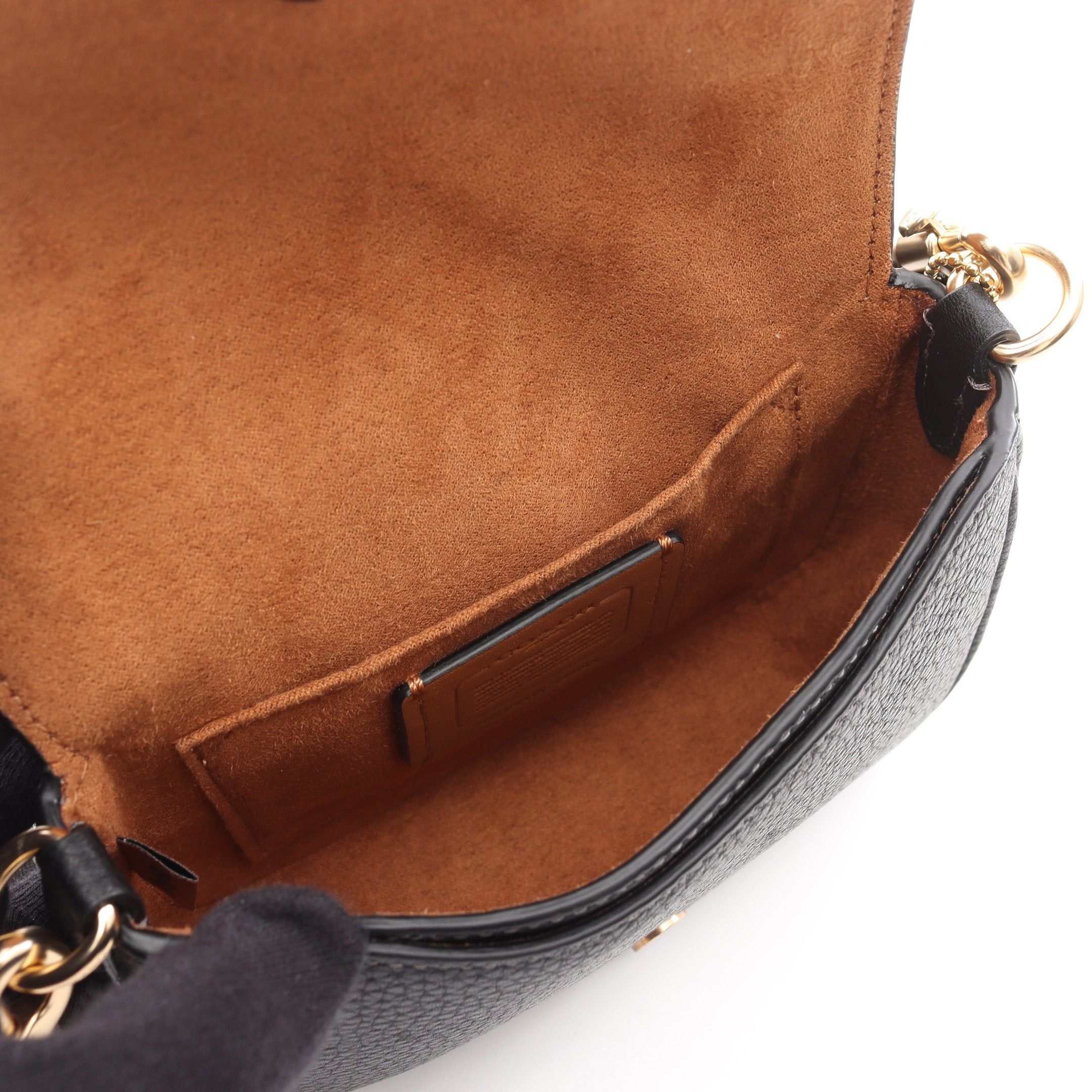 Coach Coach Amelia Small Saddle Bag Shoulder Leather Black Size ONE SIZE - 3 Thumbnail