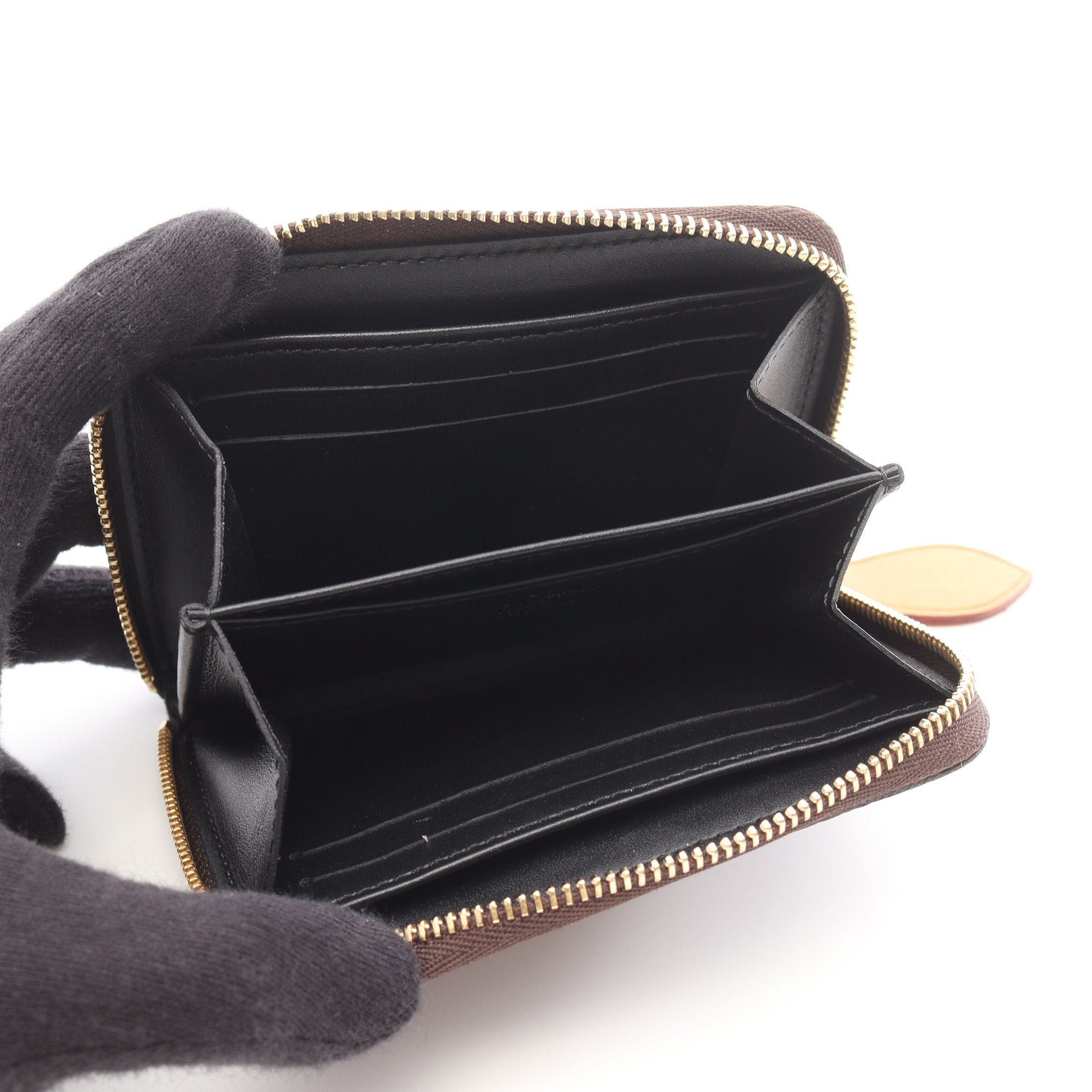 Louis Vuitton Louis Vuitton Zippy Coin Purse Monogram Giant Leather Brown Size ONE SIZE - 3 Thumbnail