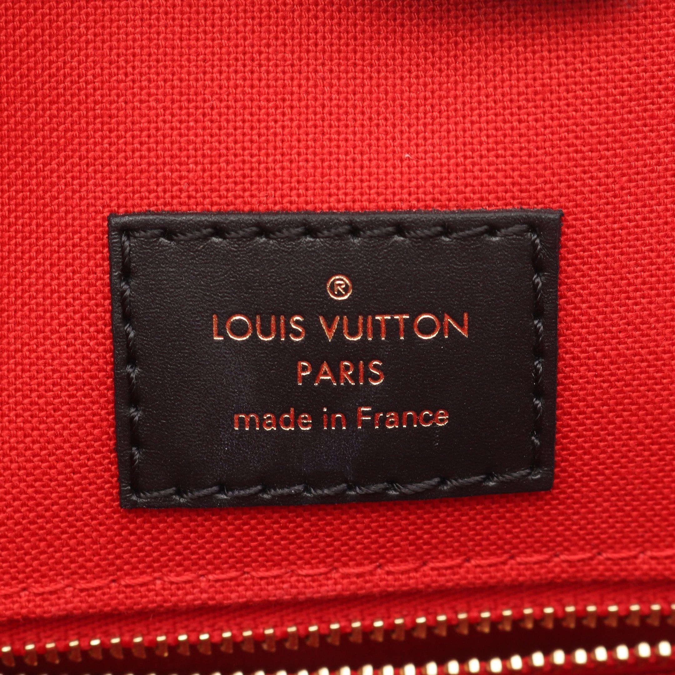 Louis Vuitton Louis Vuitton On-The-Go Mm Monogram Giant Reverse Shoulder Bag Tote Leather Brown Beige Size ONE SIZE - 4 Thumbnail