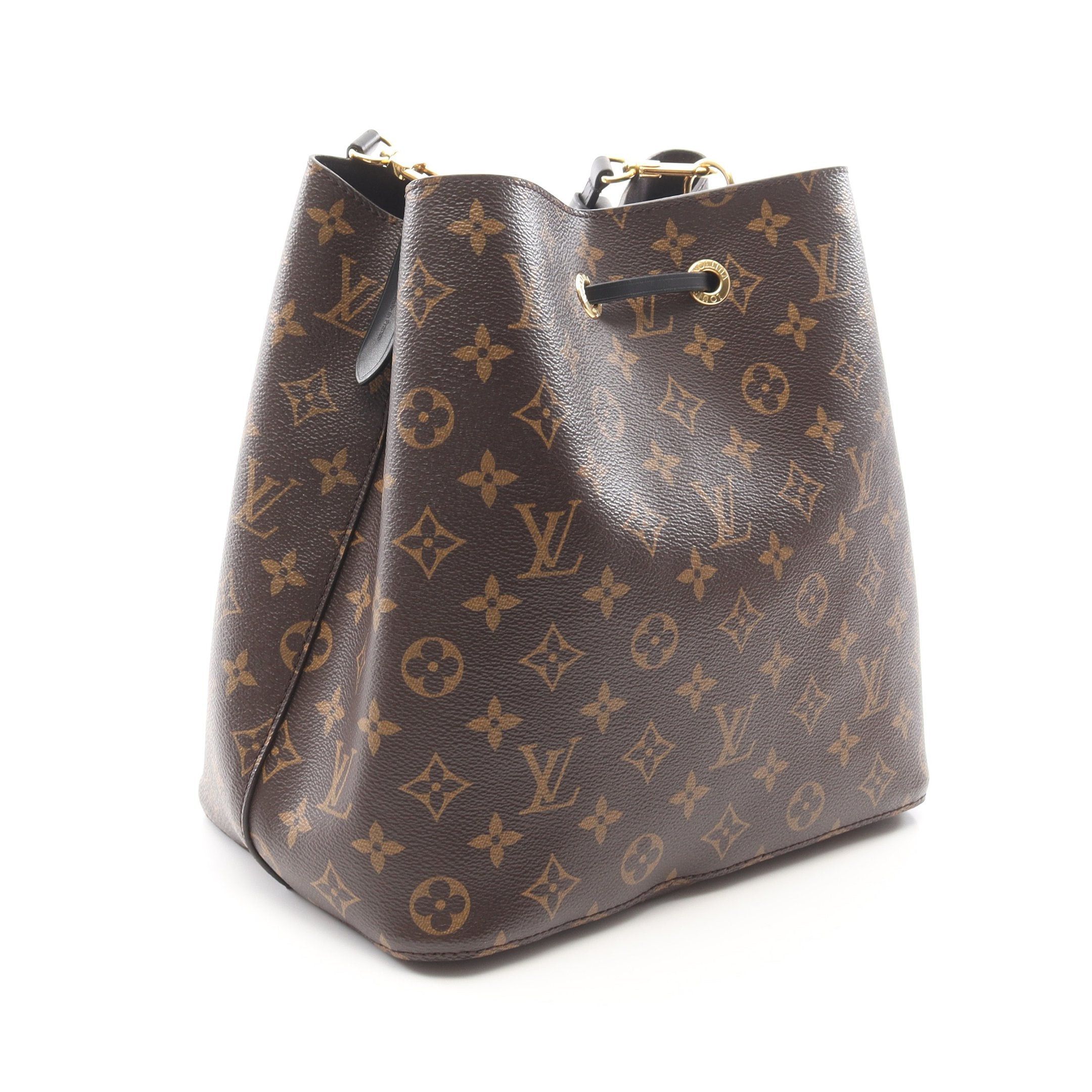Louis Vuitton Louis Vuitton Neo Noe Monogram Noir Shoulder Bag Leather Brown Black Size ONE SIZE - 2 Thumbnail