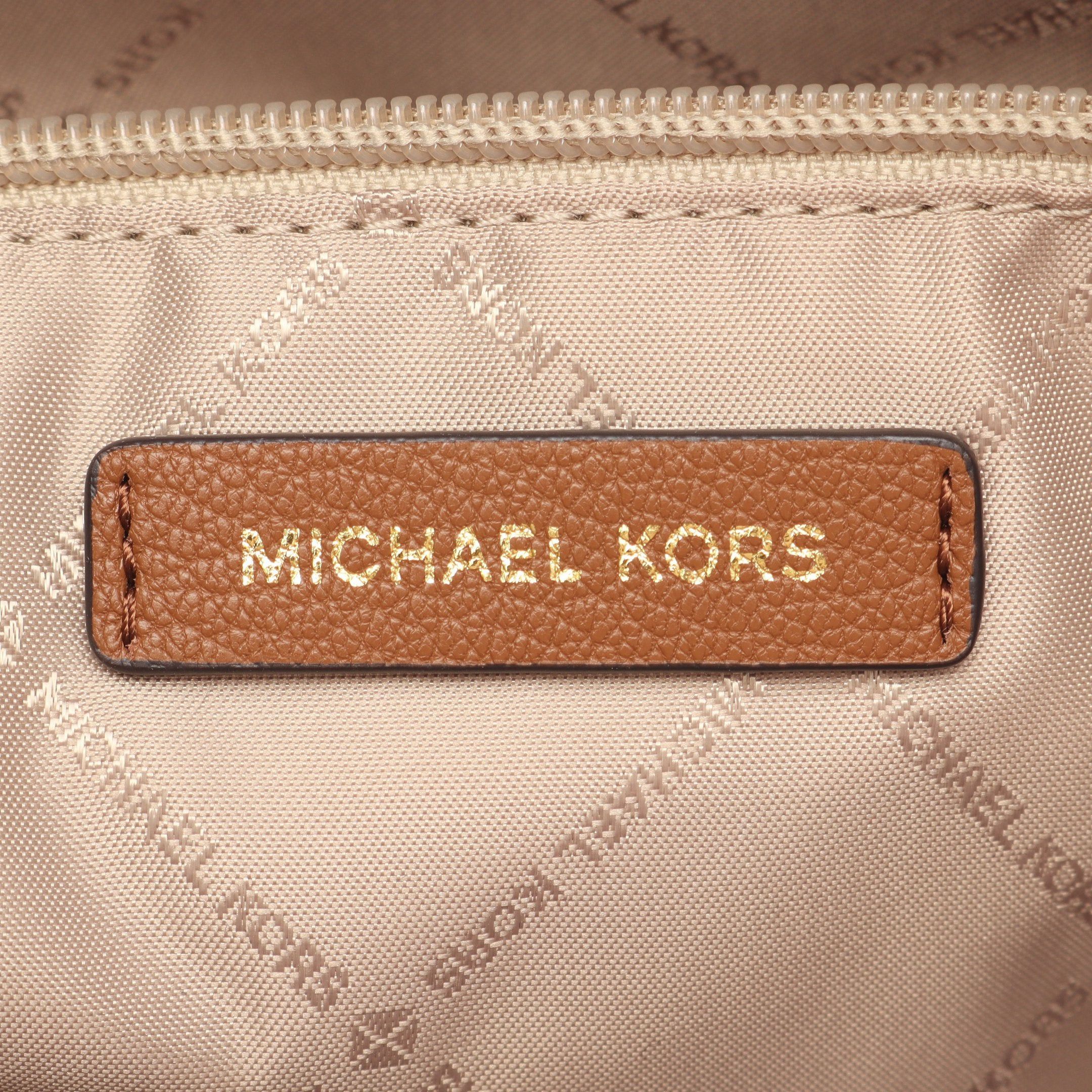 Michael Kors Michael Kors Charlotte Shoulder Bag Tote Leather White Brown Size ONE SIZE - 4 Thumbnail
