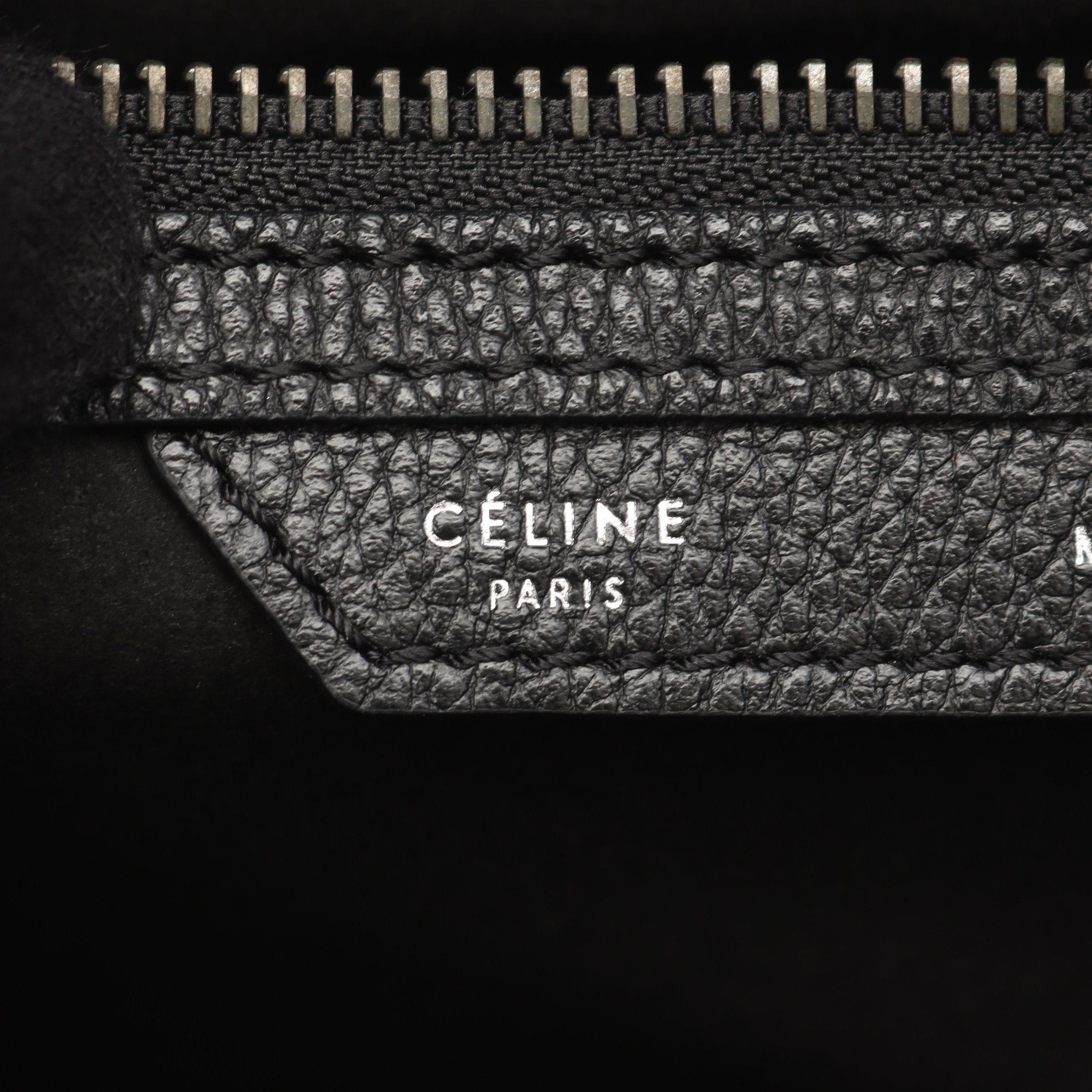 Celine Celine Luggage Micro Shopper Handbag Tote Bag Leather Black Size ONE SIZE - 4 Thumbnail