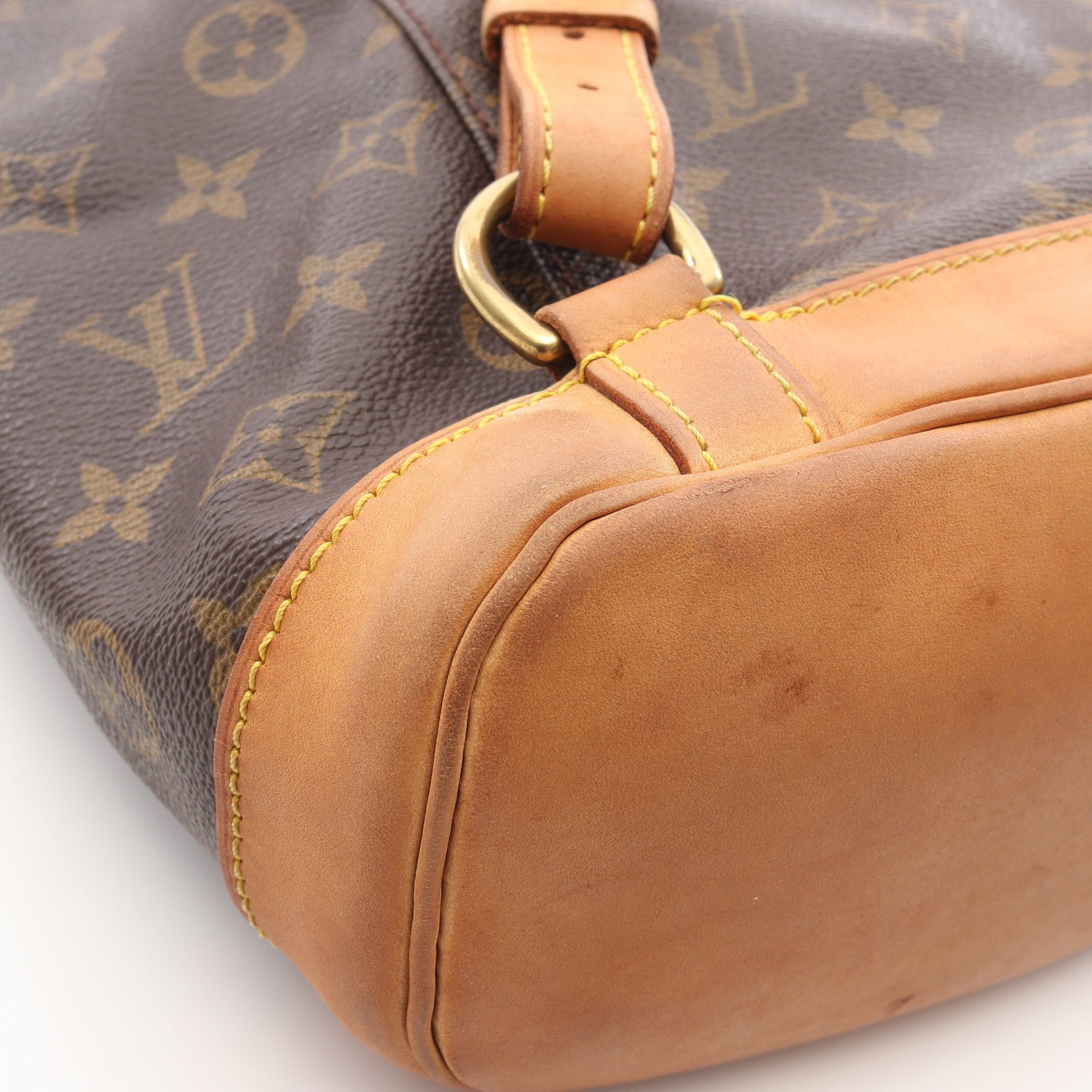 Louis Vuitton Louis Vuitton Montsouris Mm Monogram Backpack Rucksack Leather Brown Size ONE SIZE - 8 Thumbnail
