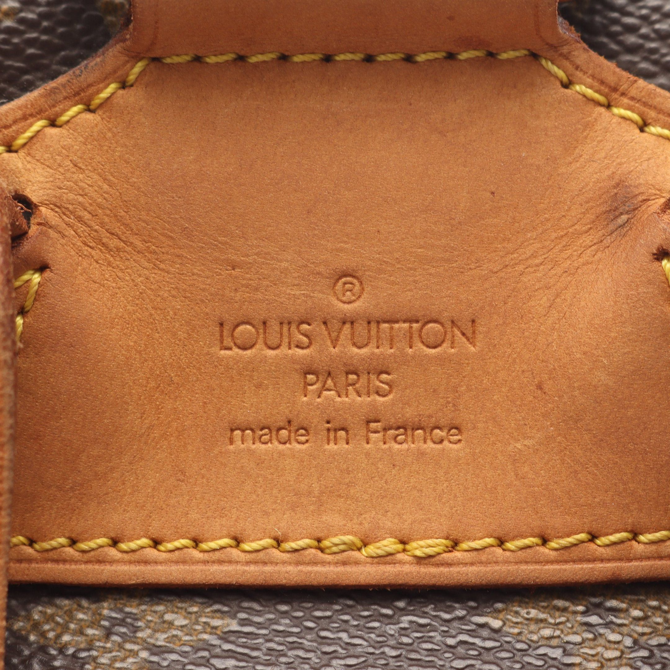 Louis Vuitton Louis Vuitton Montsouris Mm Monogram Backpack Rucksack Leather Brown Size ONE SIZE - 4 Thumbnail