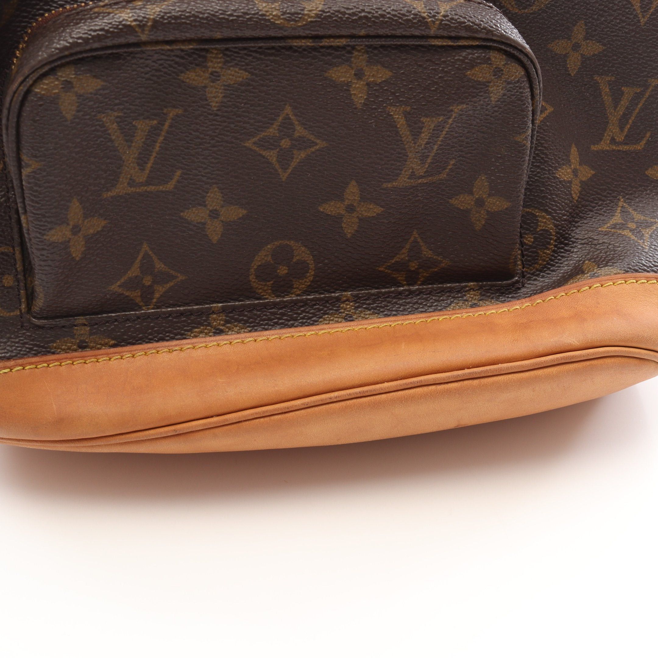 Louis Vuitton Louis Vuitton Montsouris Mm Monogram Backpack Rucksack Leather Brown Size ONE SIZE - 11 Thumbnail