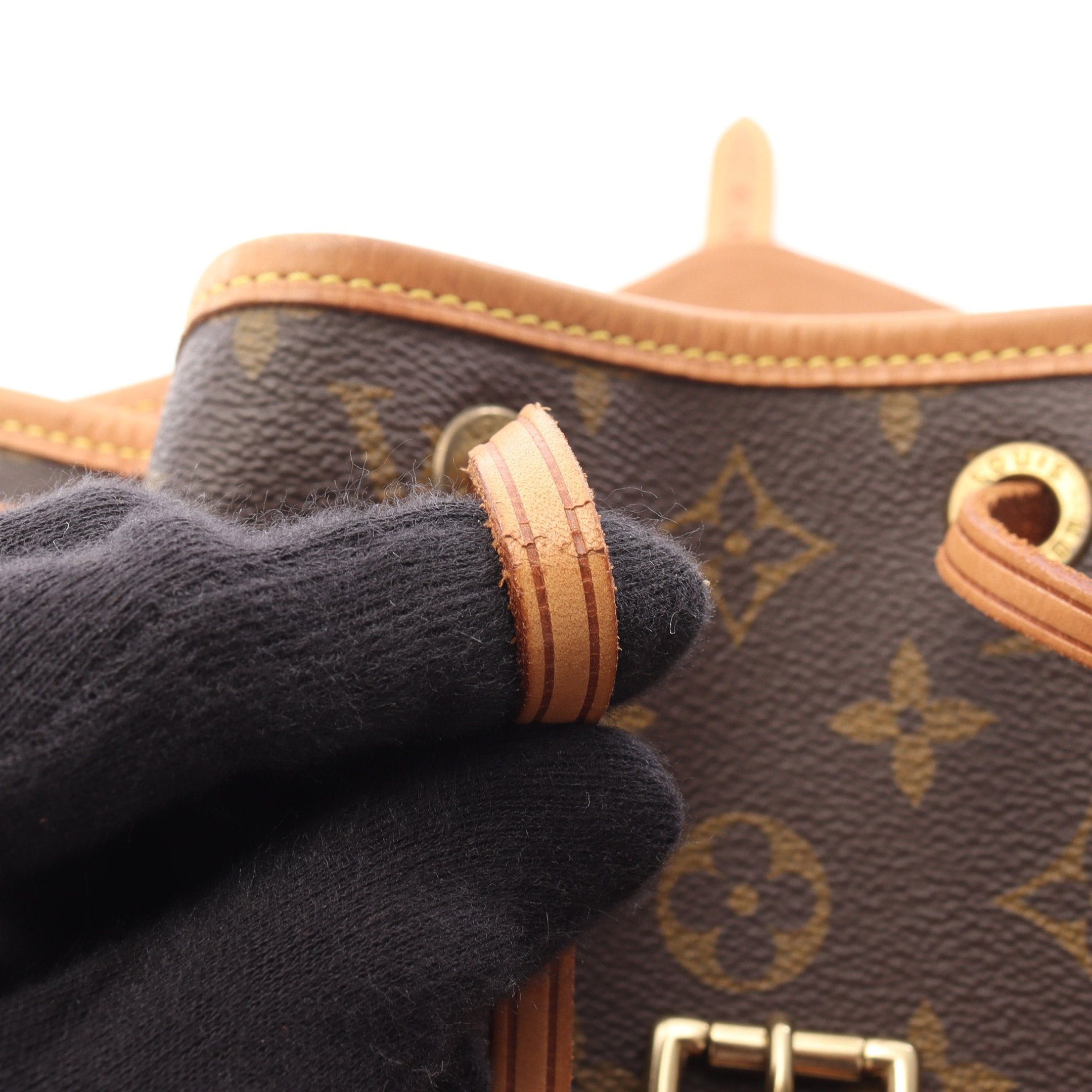 Louis Vuitton Louis Vuitton Montsouris Mm Monogram Backpack Rucksack Leather Brown Size ONE SIZE - 10 Thumbnail