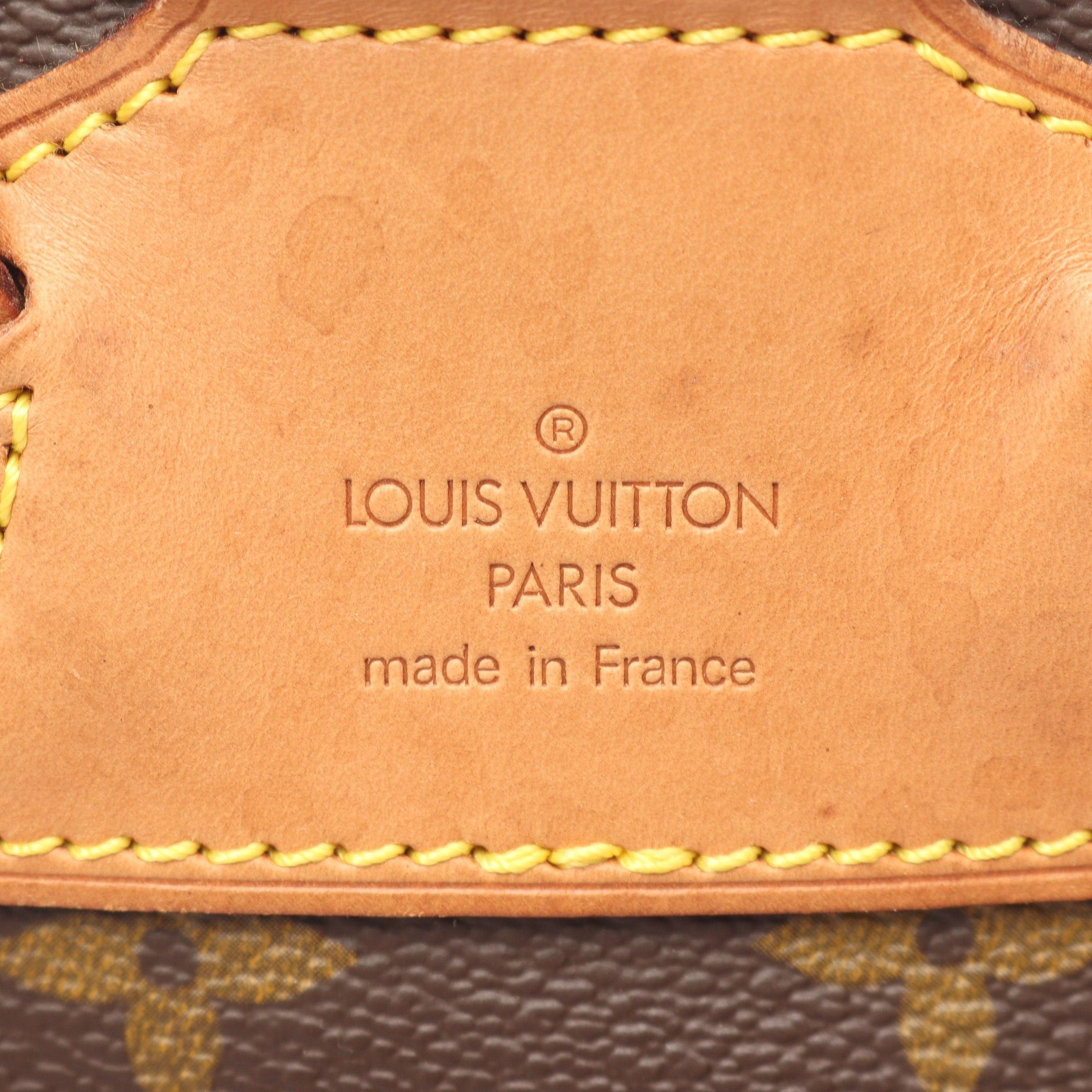Louis Vuitton Louis Vuitton Montsouris Mm Monogram Backpack Rucksack Leather Brown Size ONE SIZE - 4 Thumbnail