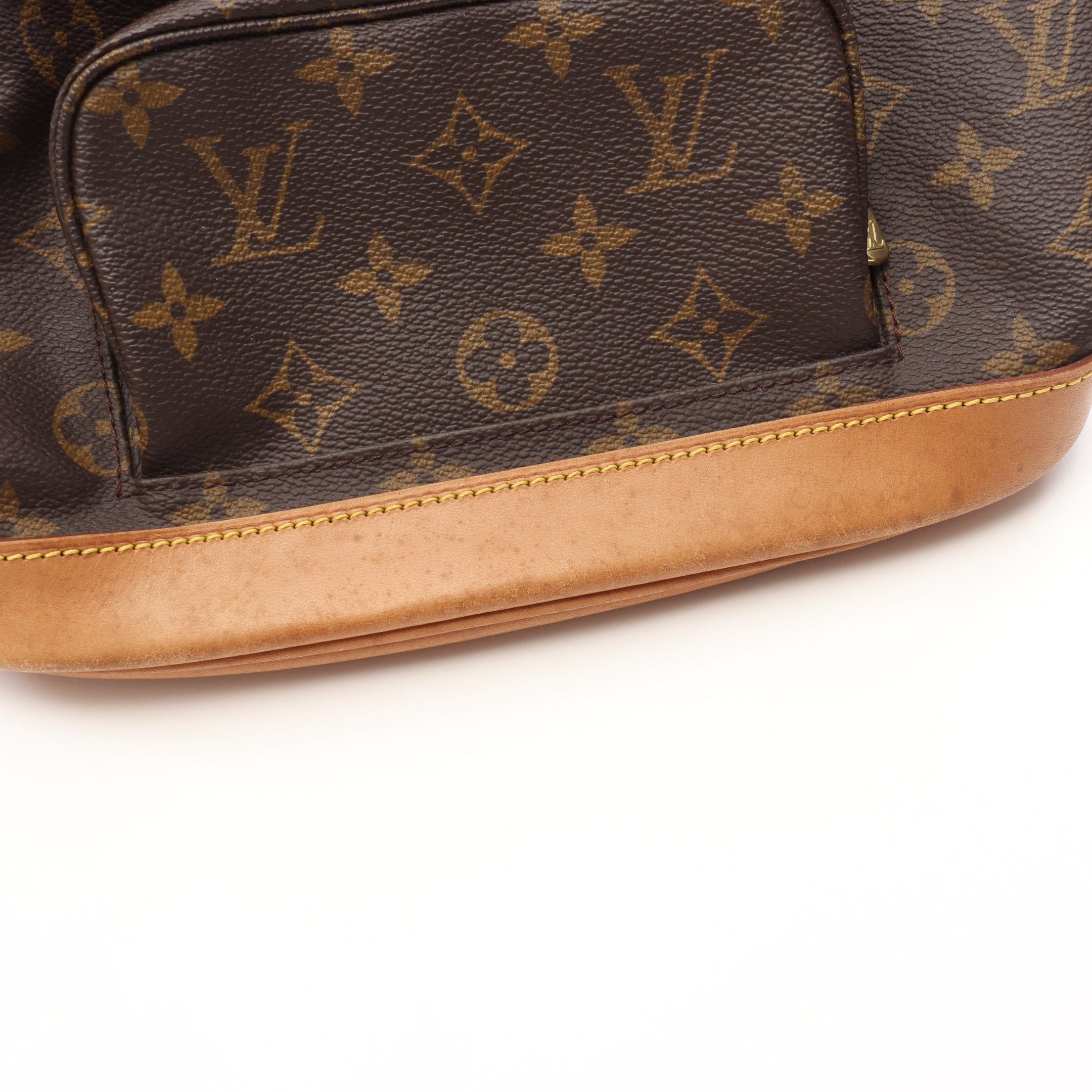 Louis Vuitton Louis Vuitton Montsouris Mm Monogram Backpack Rucksack Leather Brown Size ONE SIZE - 9 Thumbnail