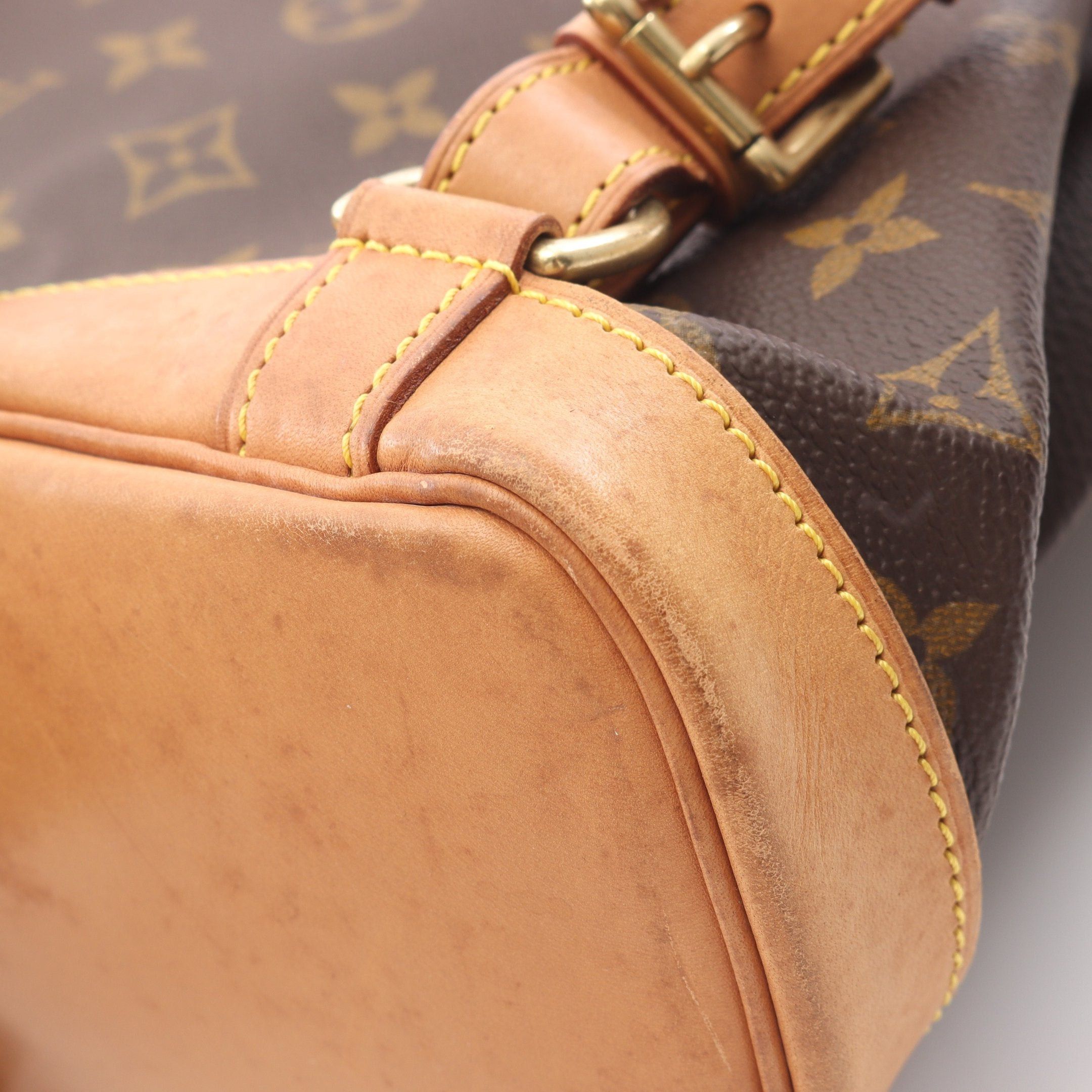 Louis Vuitton Louis Vuitton Montsouris Mm Monogram Backpack Rucksack Leather Brown Size ONE SIZE - 7 Thumbnail
