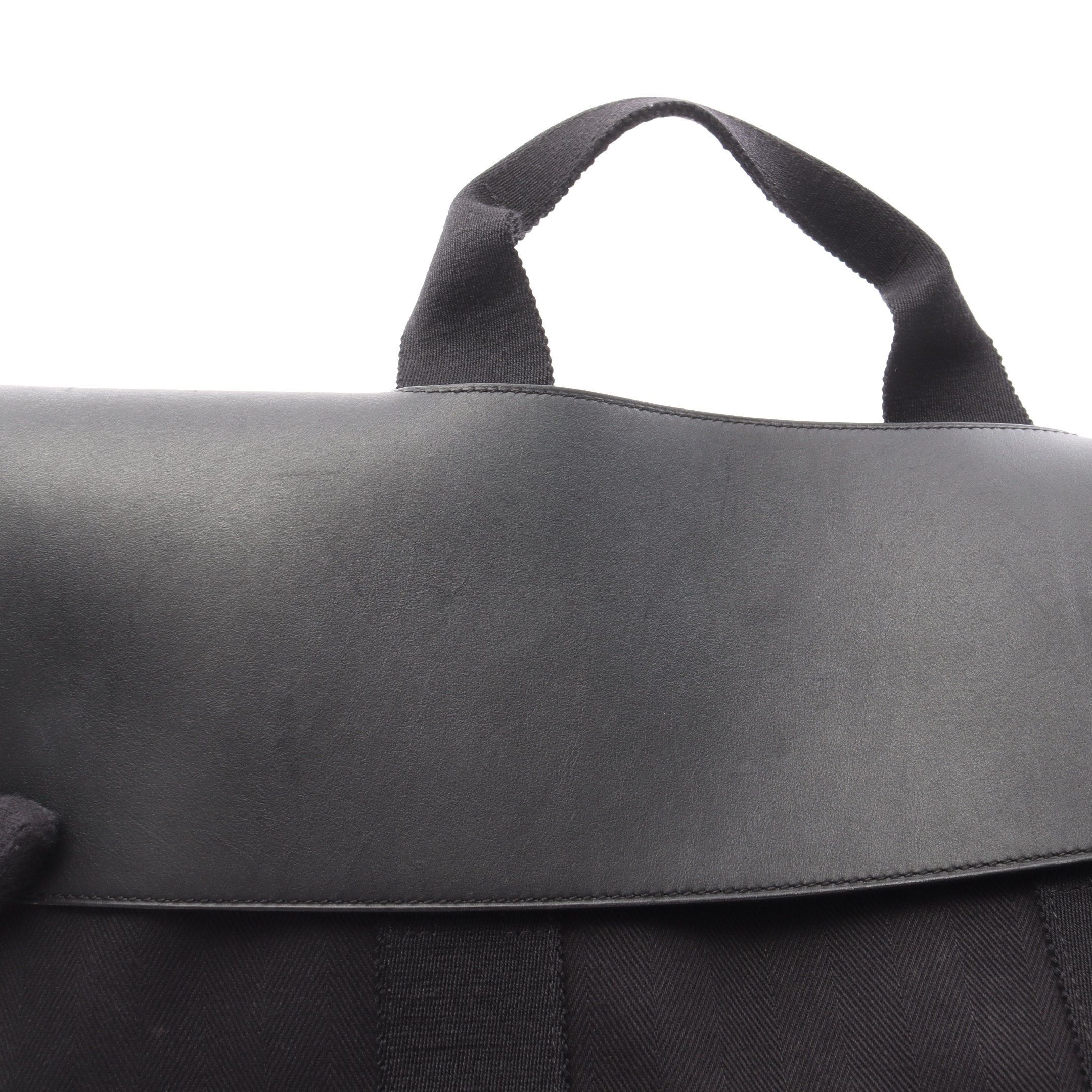 Hermes Hermes Valparaiso Mm Handbag Toile Chevron Leather Black Silver Hardware □I Stamp (Manufactured Around 2005) Size ONE SIZE - 13 Thumbnail