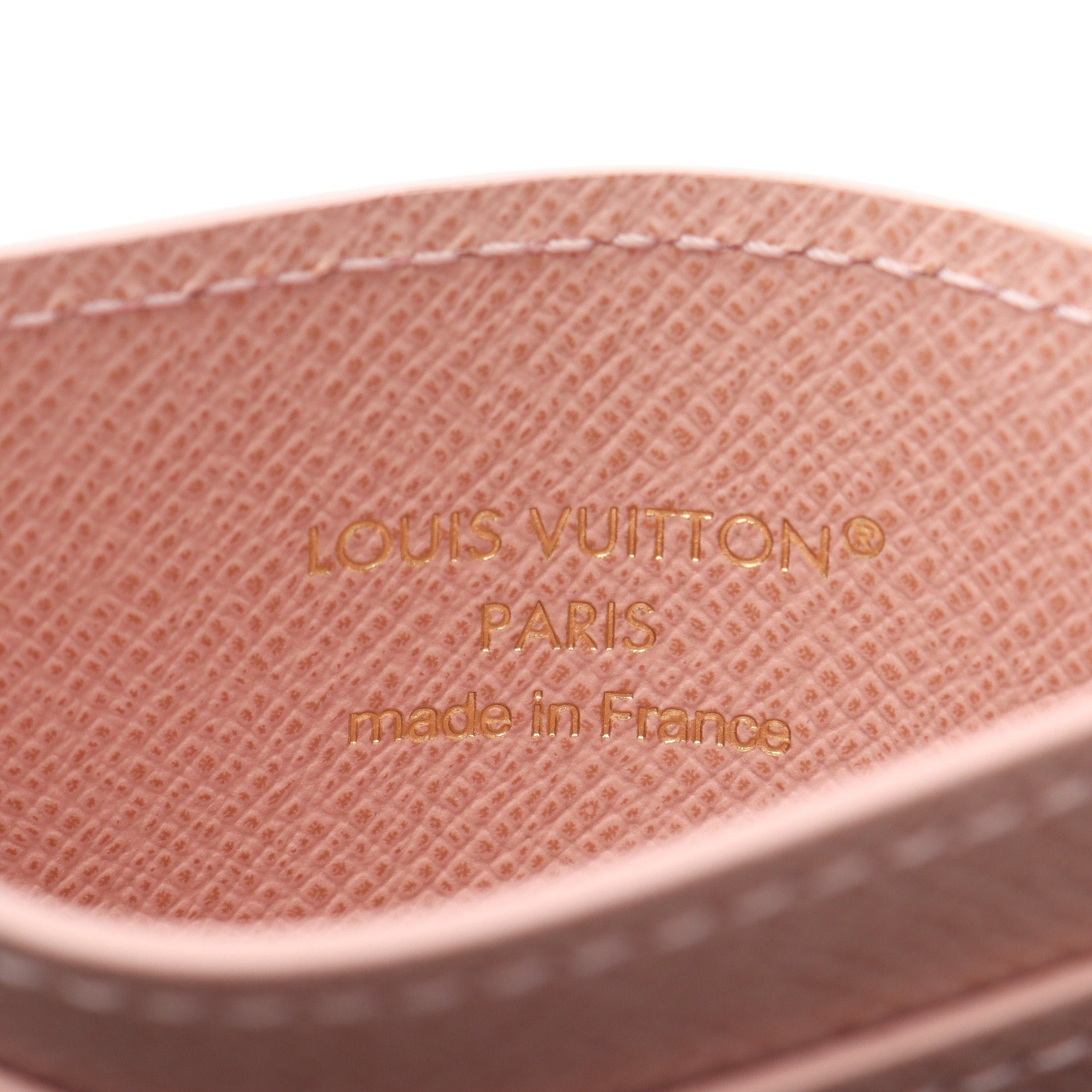 Louis Vuitton Louis Vuitton Porto Cult Lv Charm Monogram Card Case Leather Brown Pink Size ONE SIZE - 4 Thumbnail