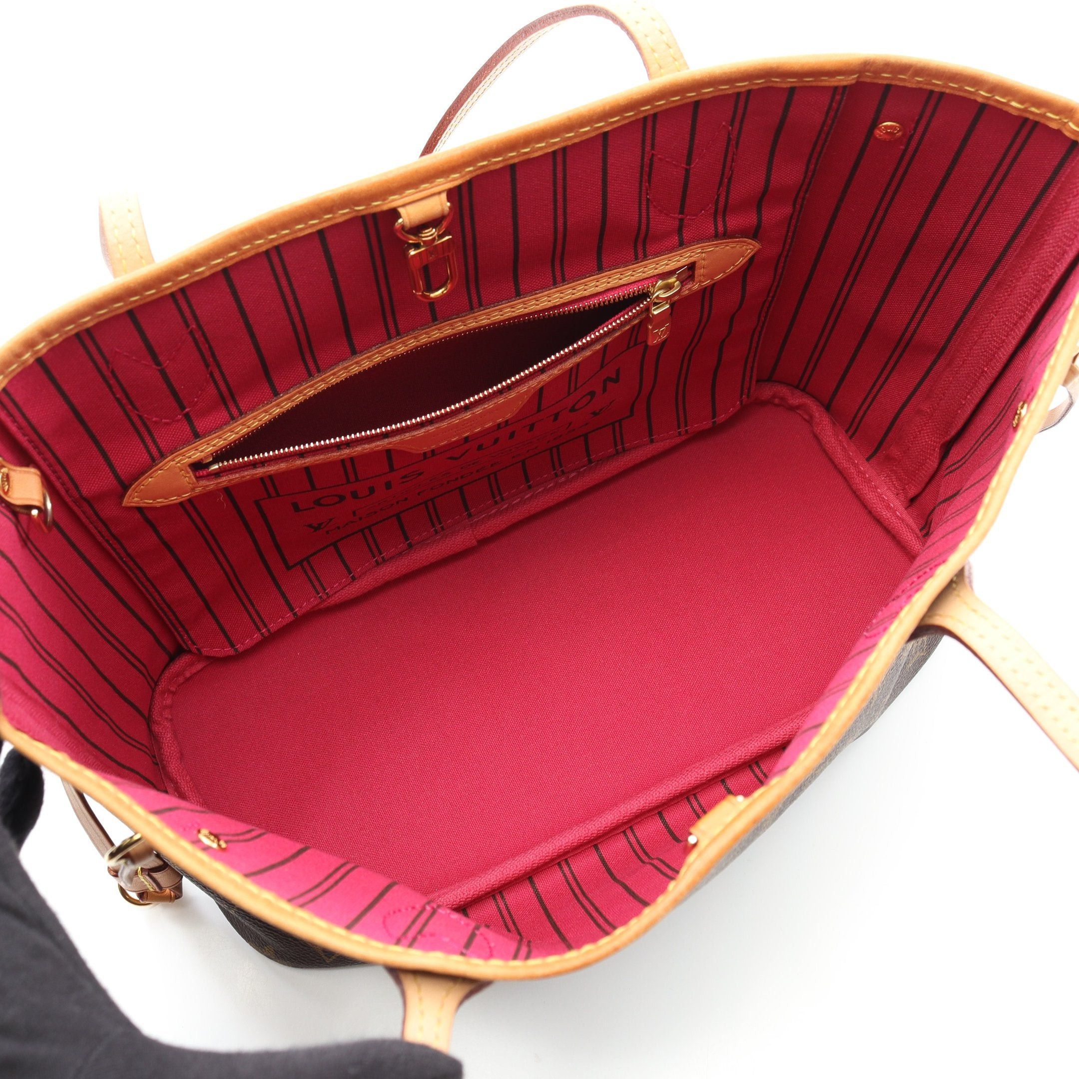 Louis Vuitton Louis Vuitton Neverfull Pm Monogram Pivoine Handbag Tote Bag Leather Brown Size ONE SIZE - 3 Thumbnail