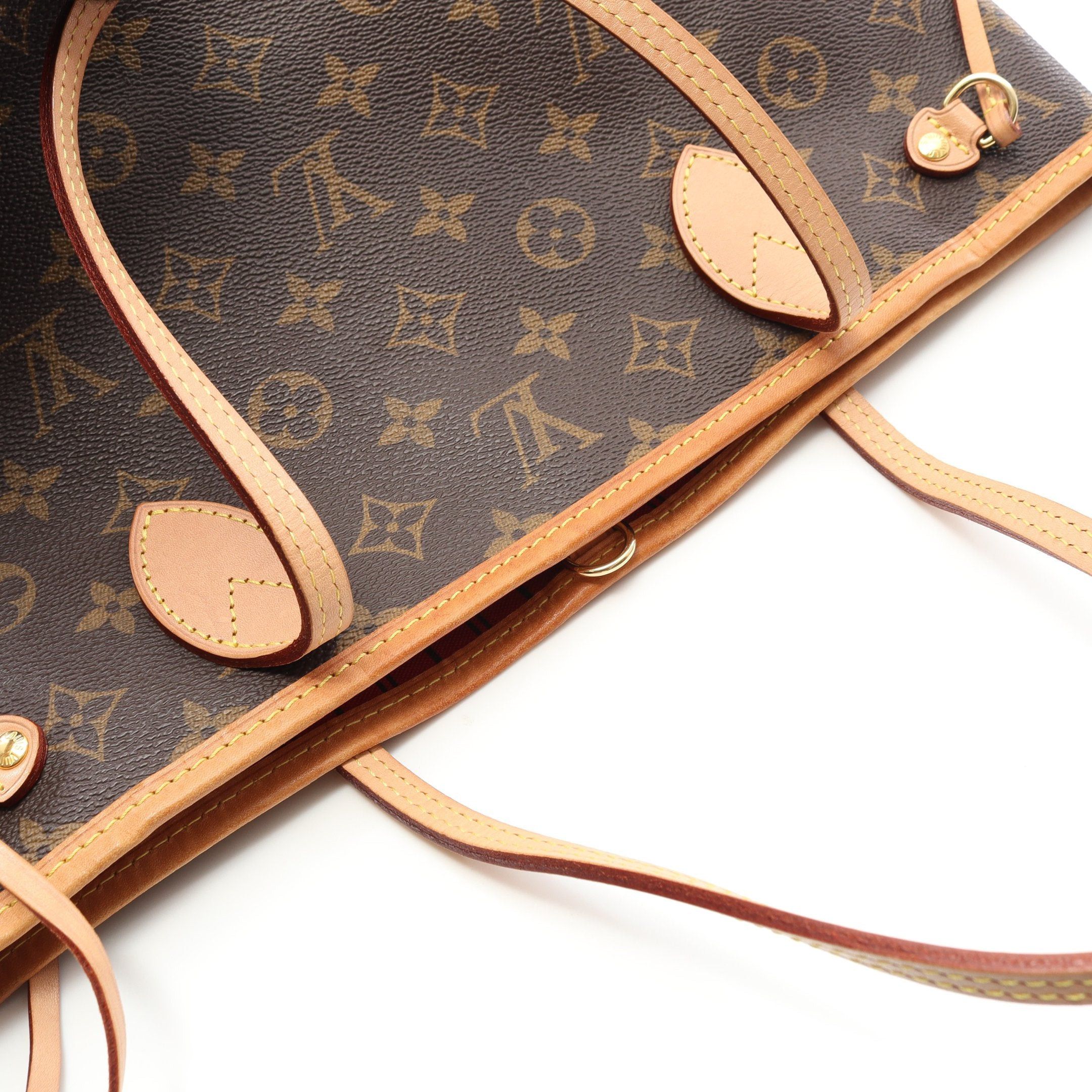 Louis Vuitton Louis Vuitton Neverfull Pm Monogram Pivoine Handbag Tote Bag Leather Brown Size ONE SIZE - 10 Thumbnail
