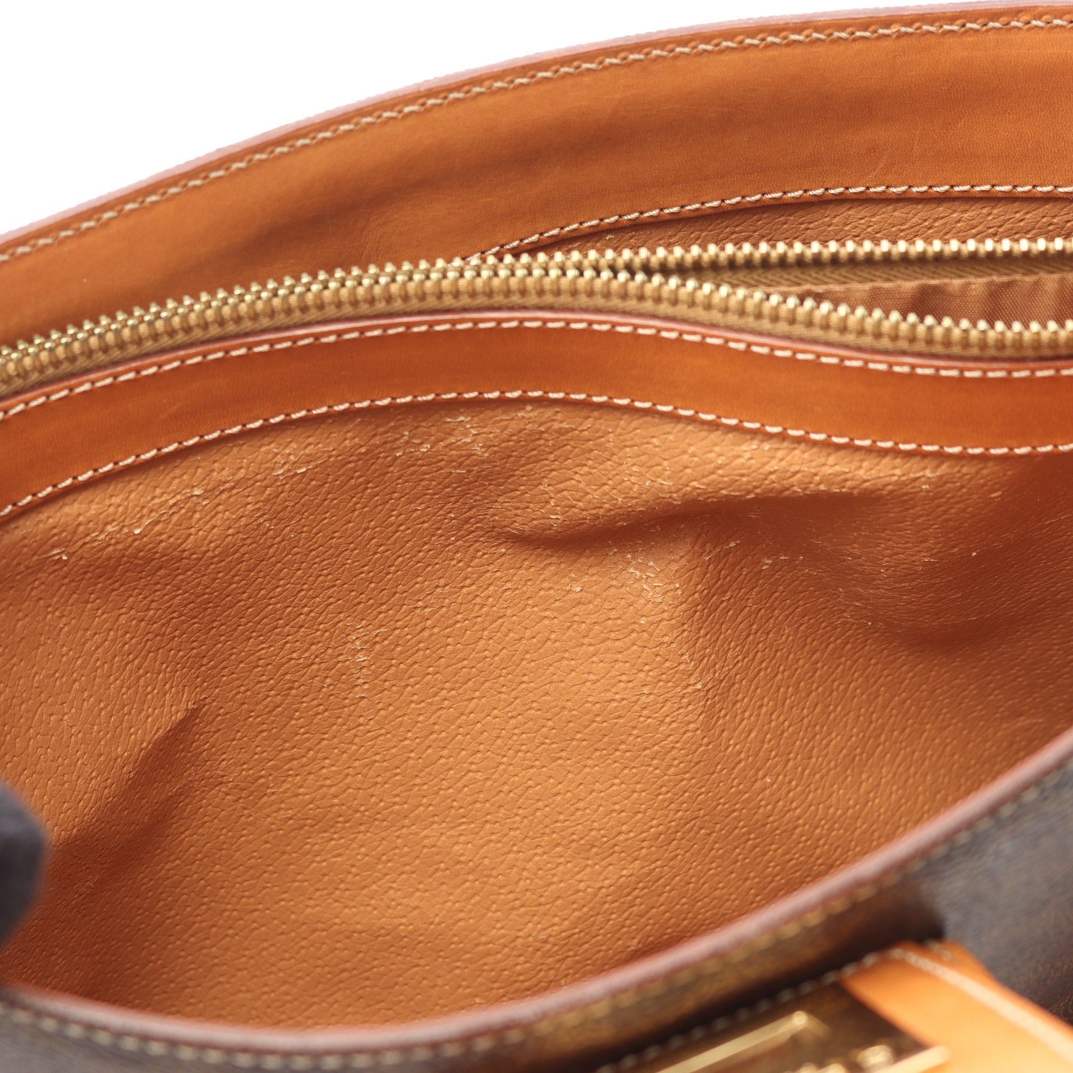 Celine Celine Macadam One Shoulder Bag Leather Dark Brown Size ONE SIZE - 5 Thumbnail