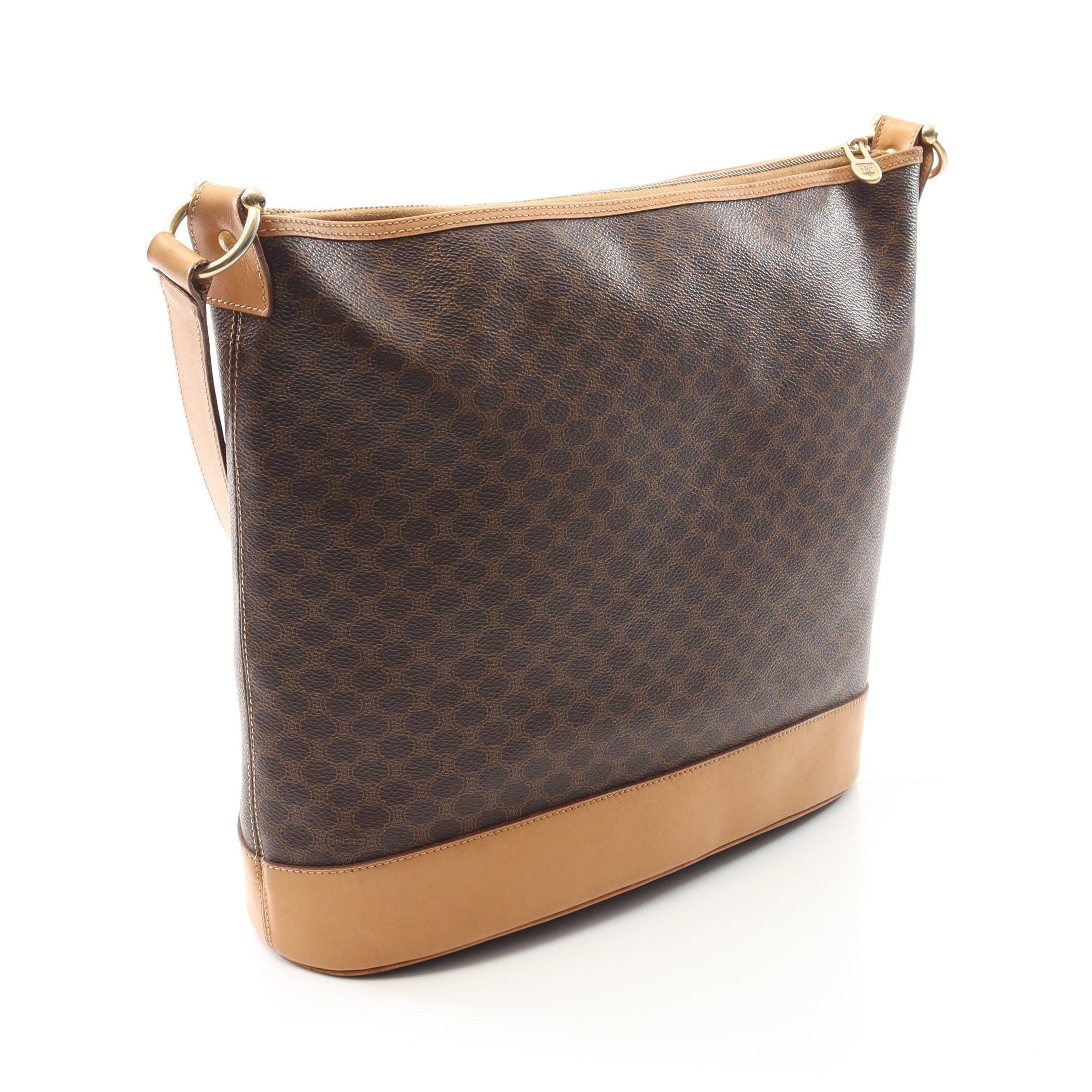 Celine Celine Macadam Shoulder Bag Leather Dark Brown Light Size ONE SIZE - 2 Thumbnail