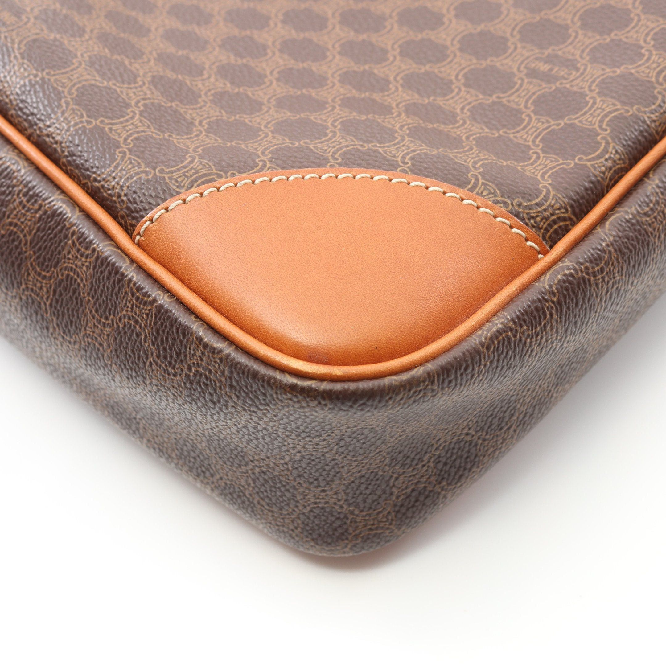 Celine Celine Macadam Shoulder Bag Leather Dark Brown Size ONE SIZE - 7 Thumbnail