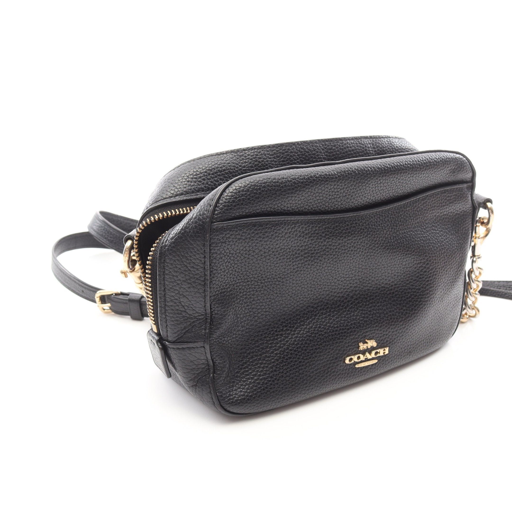 Coach Coach Camera Bag Shoulder Leather Black Tassel Size ONE SIZE - 11 Thumbnail