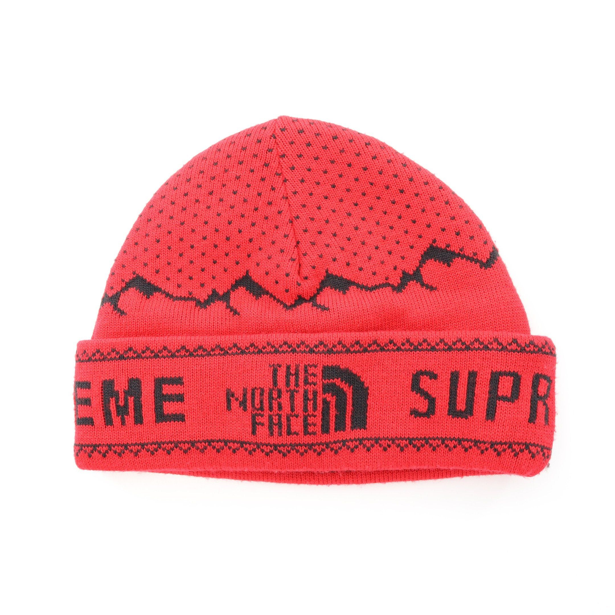 Supreme Supreme Supreme * The North Face Beanie Red Size ONE SIZE - 2 Thumbnail