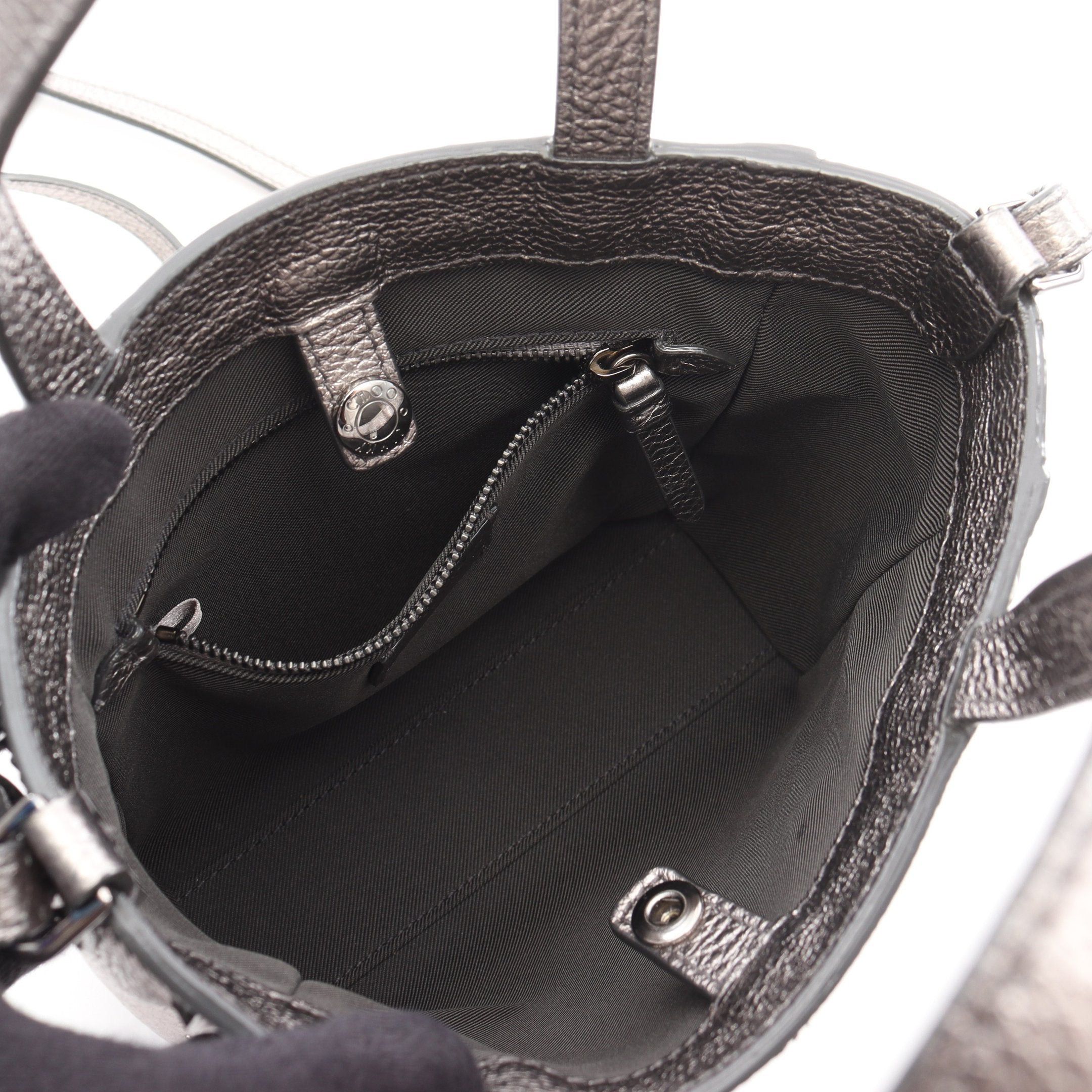 Jimmy Choo Jimmy Choo Mini Pegasi Handbag Leather Silver Star Studs Size ONE SIZE - 3 Thumbnail