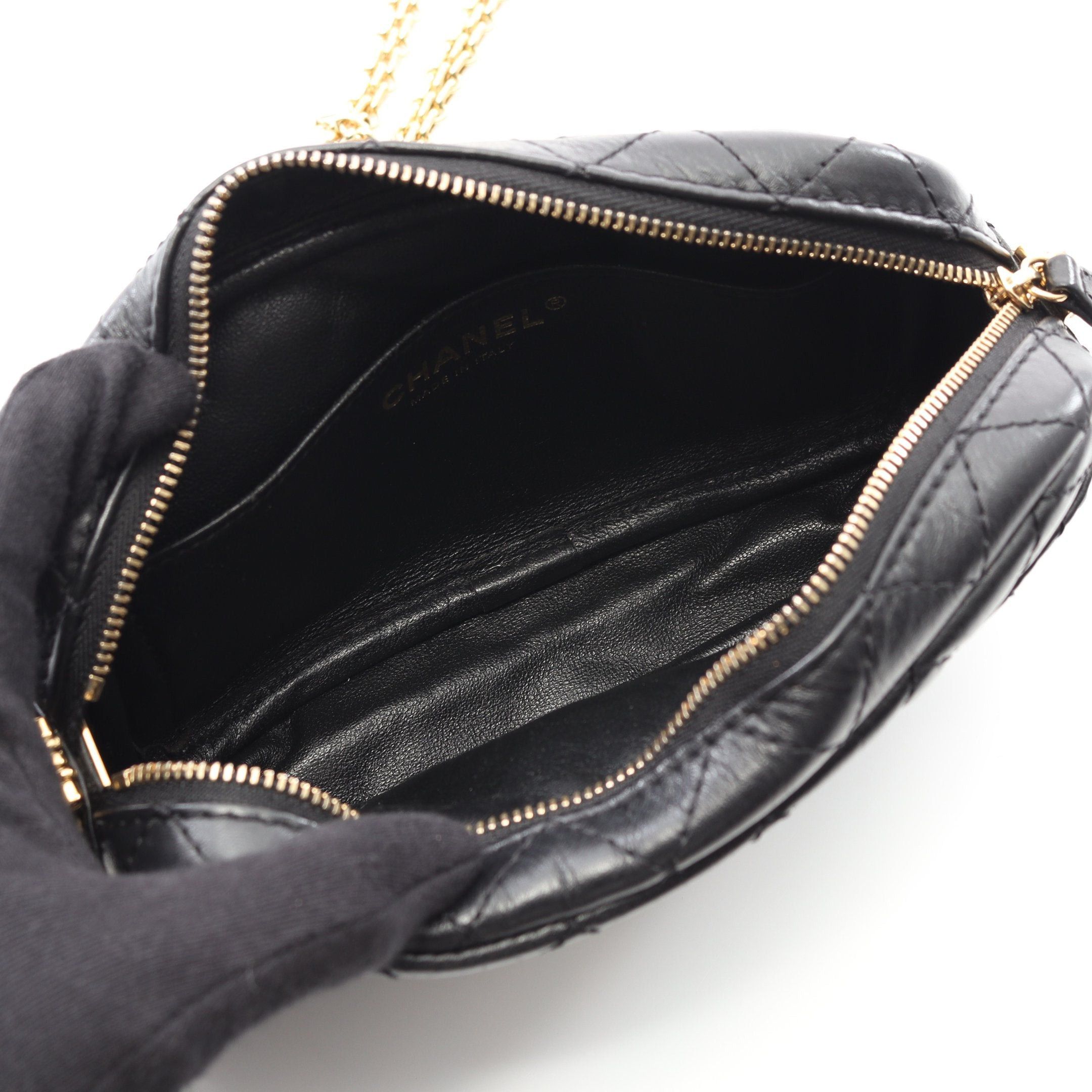 Chanel Chanel 2.55 Chevron V-Stitch Camera Bag Chain Shoulder Aged Calfskin Black Gold Hardware Size ONE SIZE - 3 Thumbnail