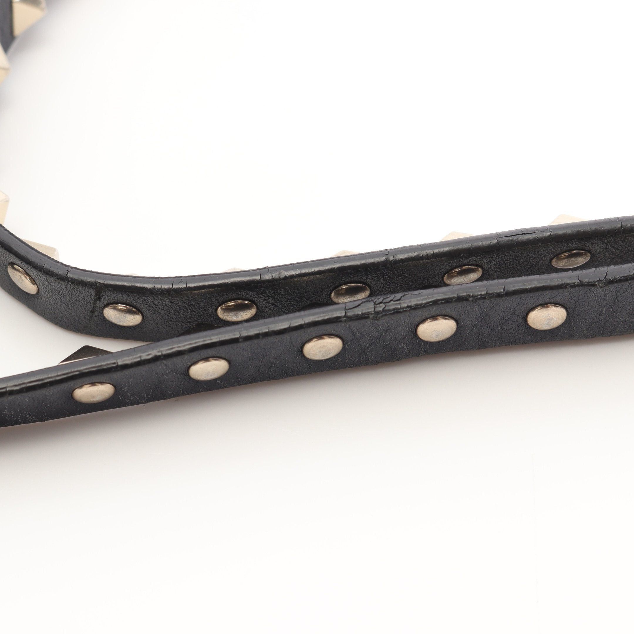 Valentino Valentino Handbag Leather Navy Rockstud Size ONE SIZE - 12 Thumbnail
