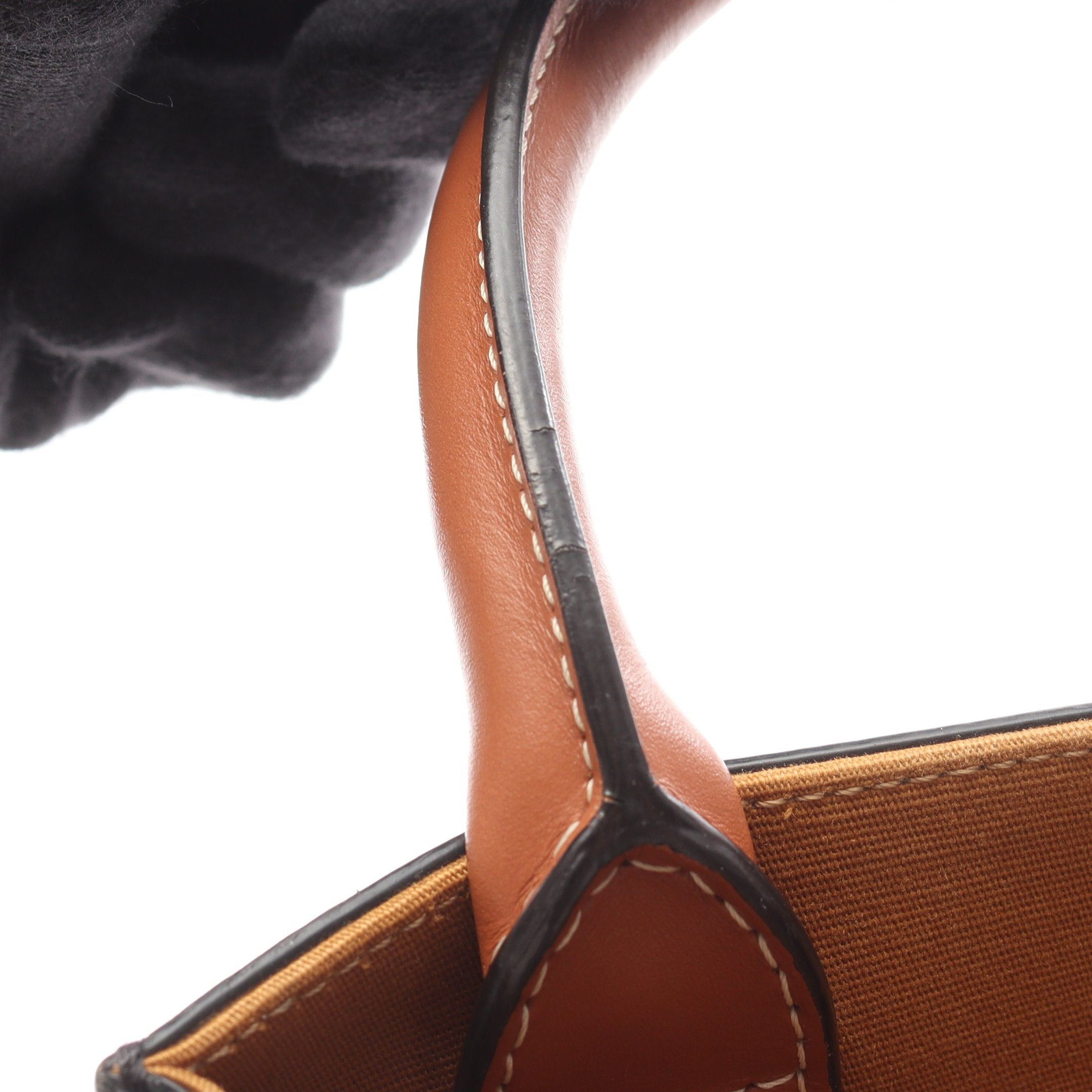 Celine Celine Mini Vertical Hippopotamus Triomphe Handbag Black Brown Size ONE SIZE - 9 Thumbnail