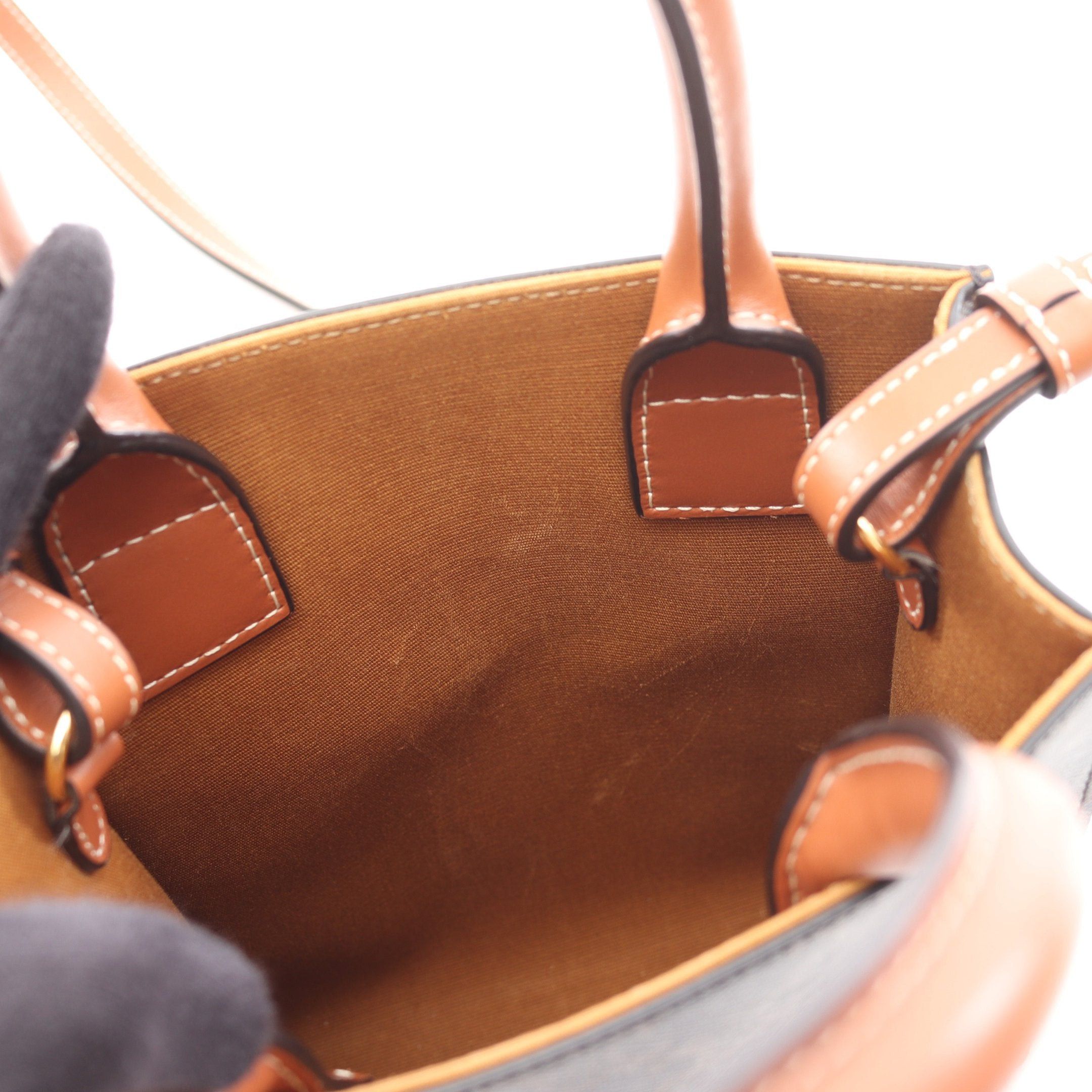 Celine Celine Mini Vertical Hippopotamus Triomphe Handbag Black Brown Size ONE SIZE - 5 Thumbnail