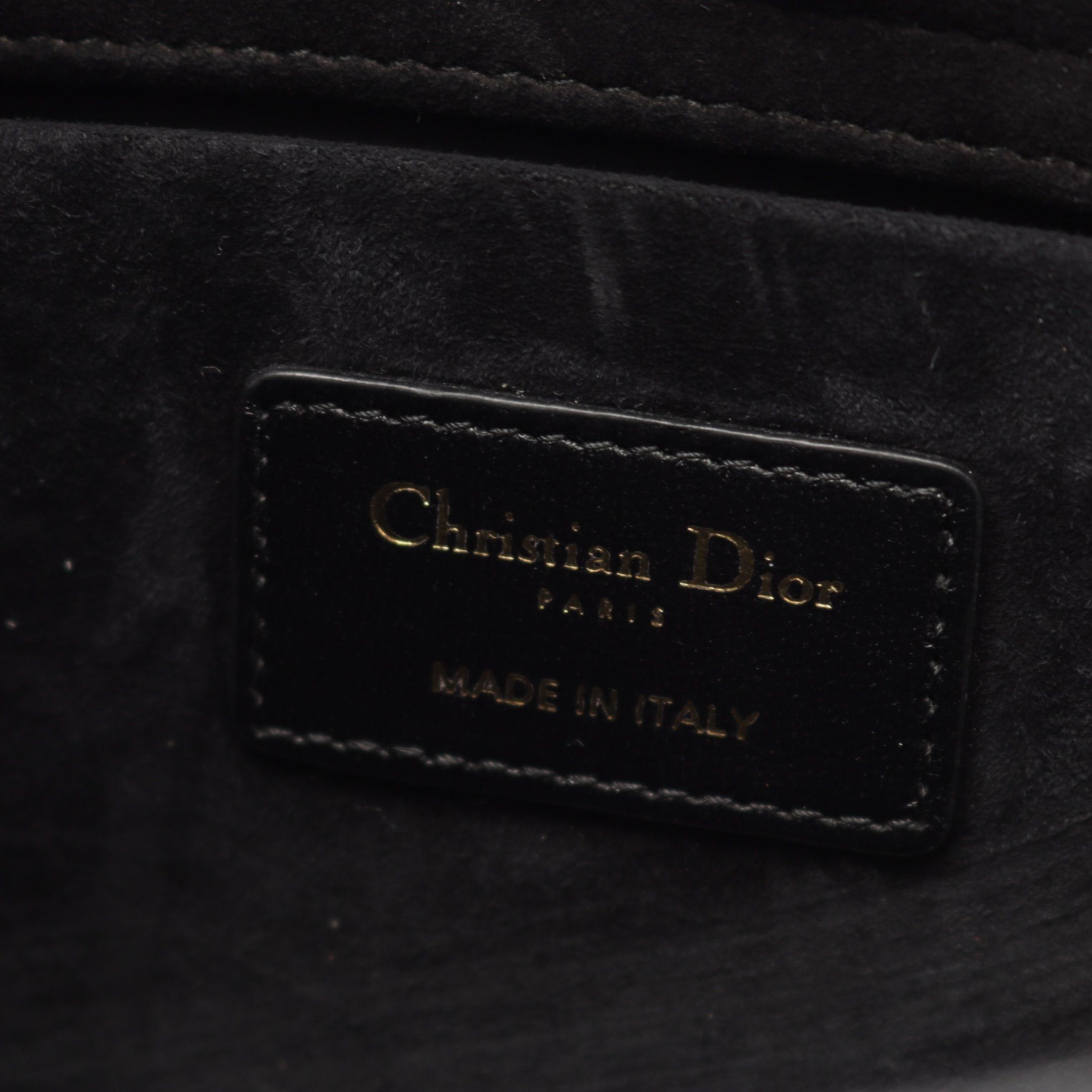 Dior Dior Lady Medium Canage Handbag Leather Black Size ONE SIZE - 4 Thumbnail