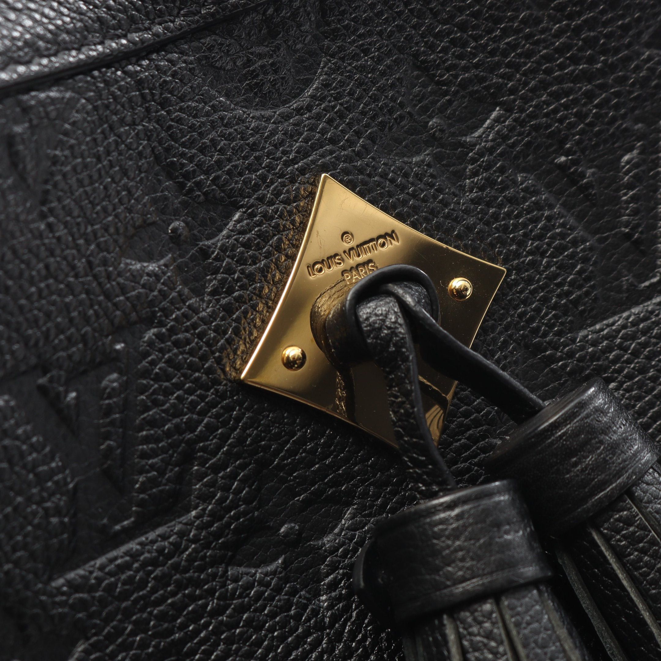 Louis Vuitton Louis Vuitton Saintonge Monogram Empreinte Noir Shoulder Bag Leather Black Size ONE SIZE - 9 Thumbnail