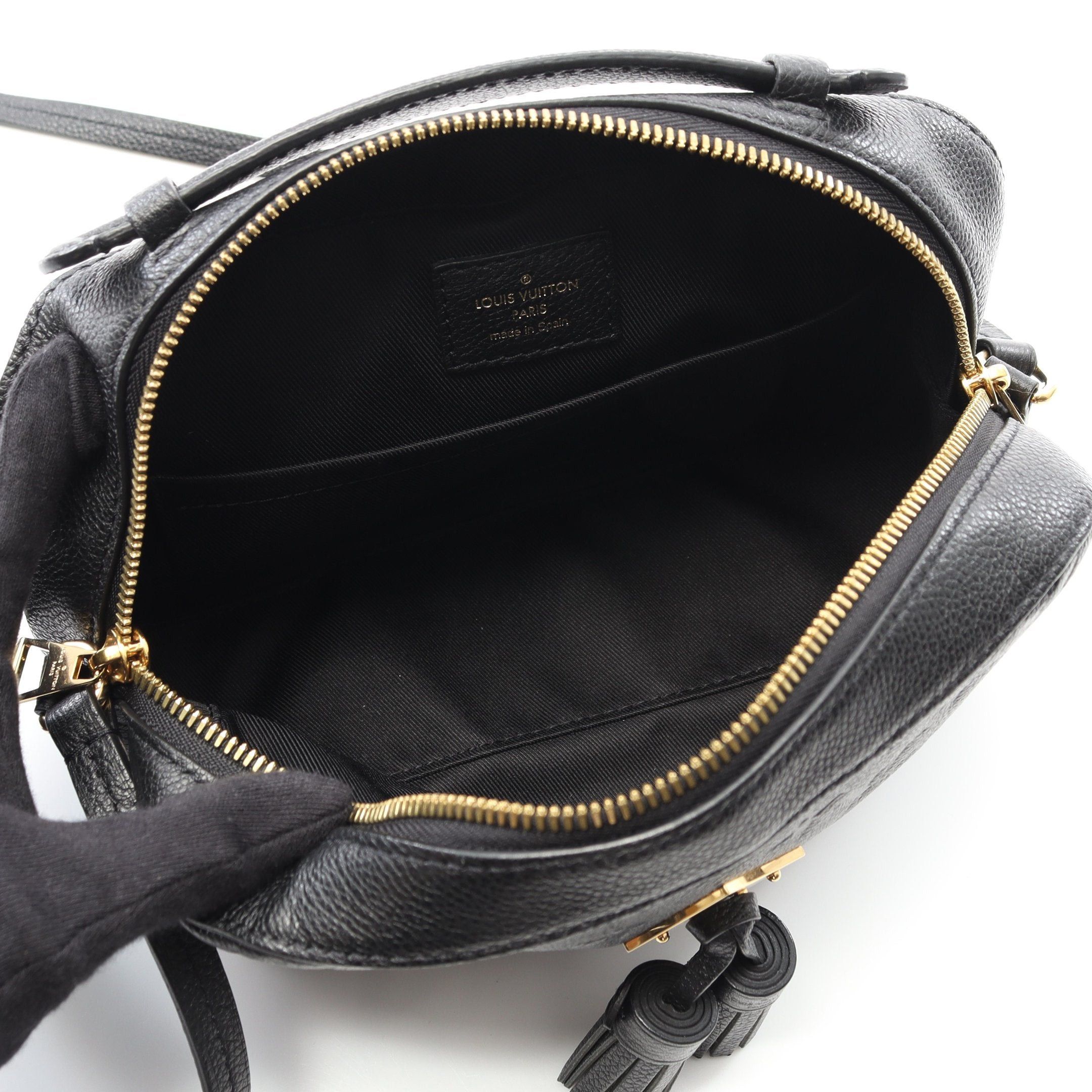 Louis Vuitton Louis Vuitton Saintonge Monogram Empreinte Noir Shoulder Bag Leather Black Size ONE SIZE - 3 Thumbnail
