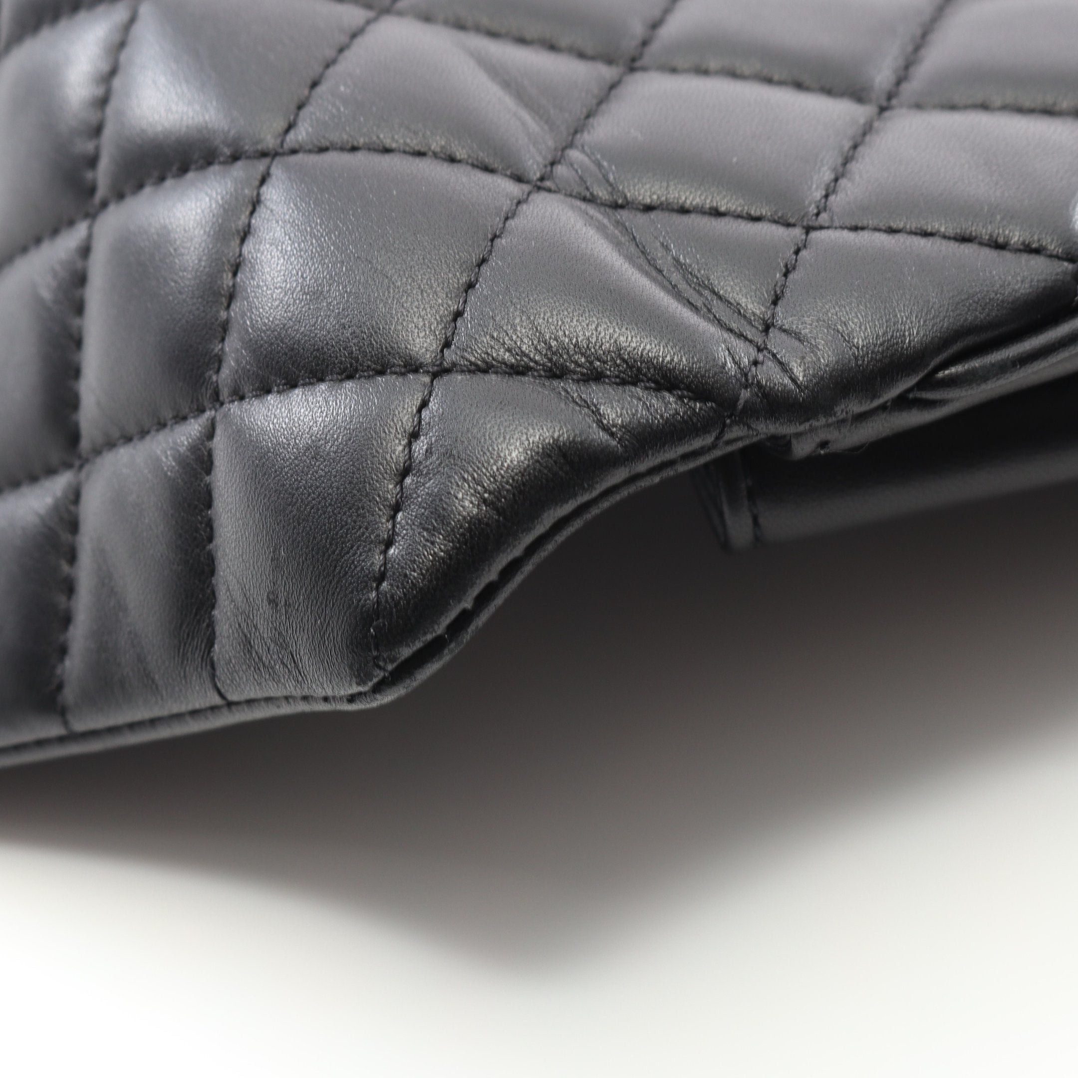 Chanel Chanel Matelasse Clutch Bag Lambskin Black Gold Hardware Size ONE SIZE - 8 Thumbnail
