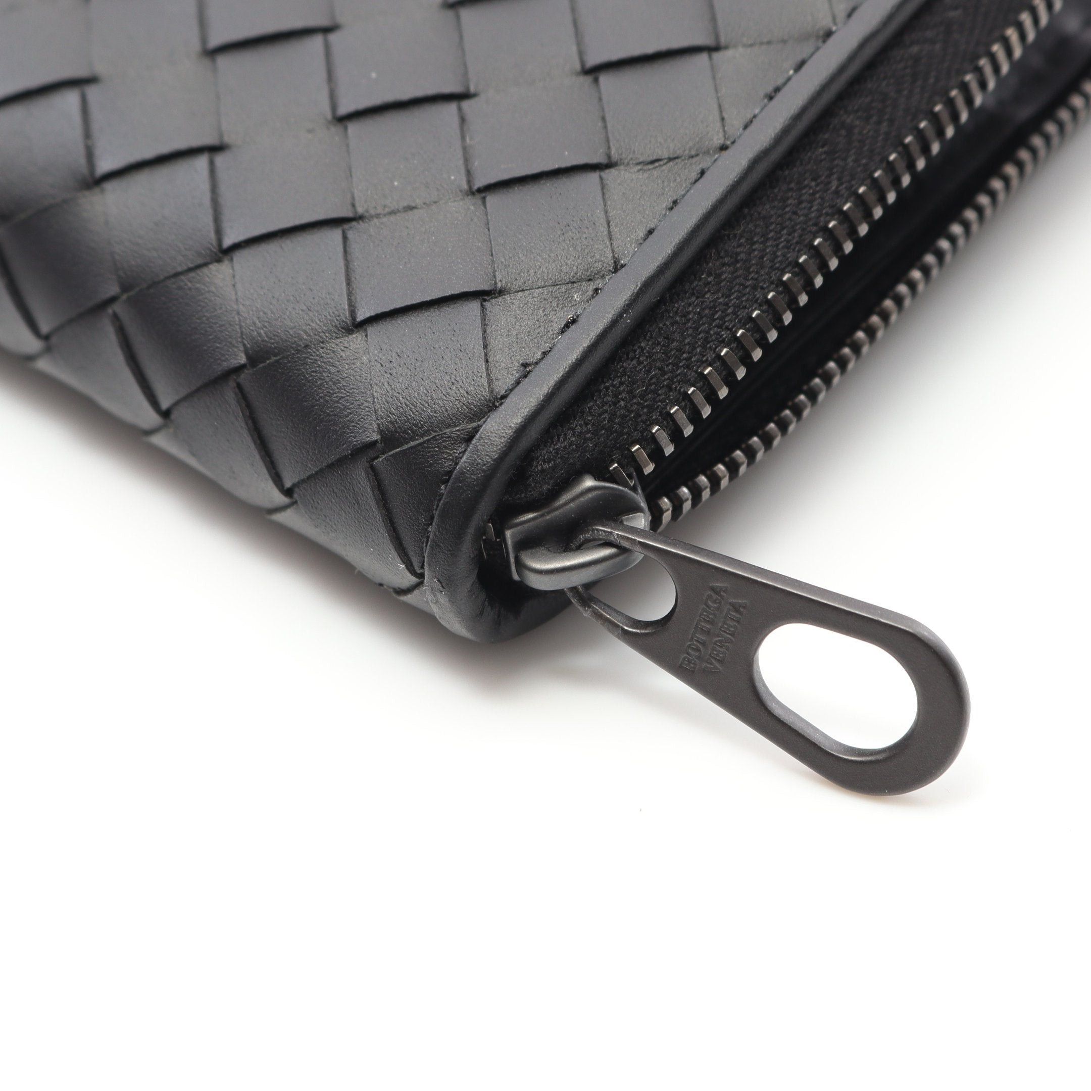 Bottega Veneta Bottega Veneta Intrecciato Round Zipper Long Wallet Leather Black Size ONE SIZE - 5 Thumbnail