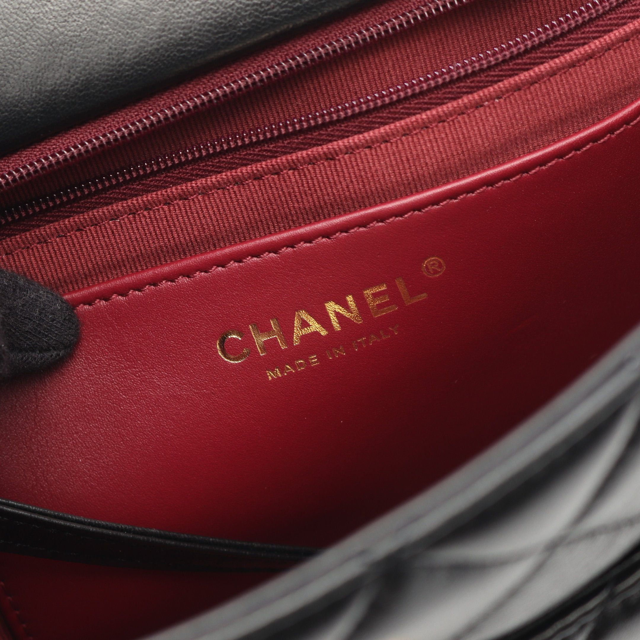 Chanel Chanel Matelasse Small Shopping Bag Chain Shoulder Tote Lambskin Black Gold Hardware Size ONE SIZE - 4 Thumbnail